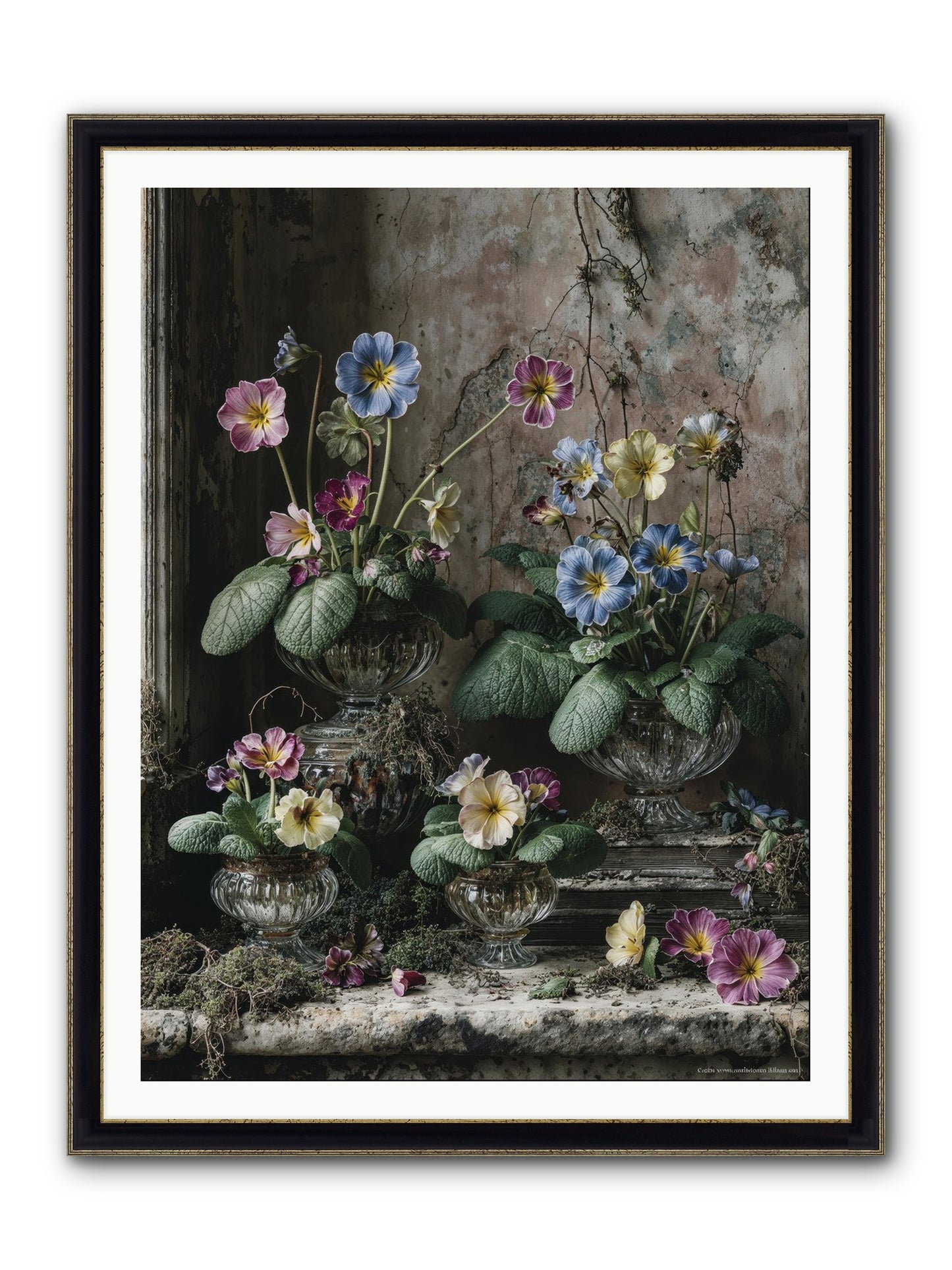 The Sun's Secret Memoirs Framed Print - Black & Gold 36x48