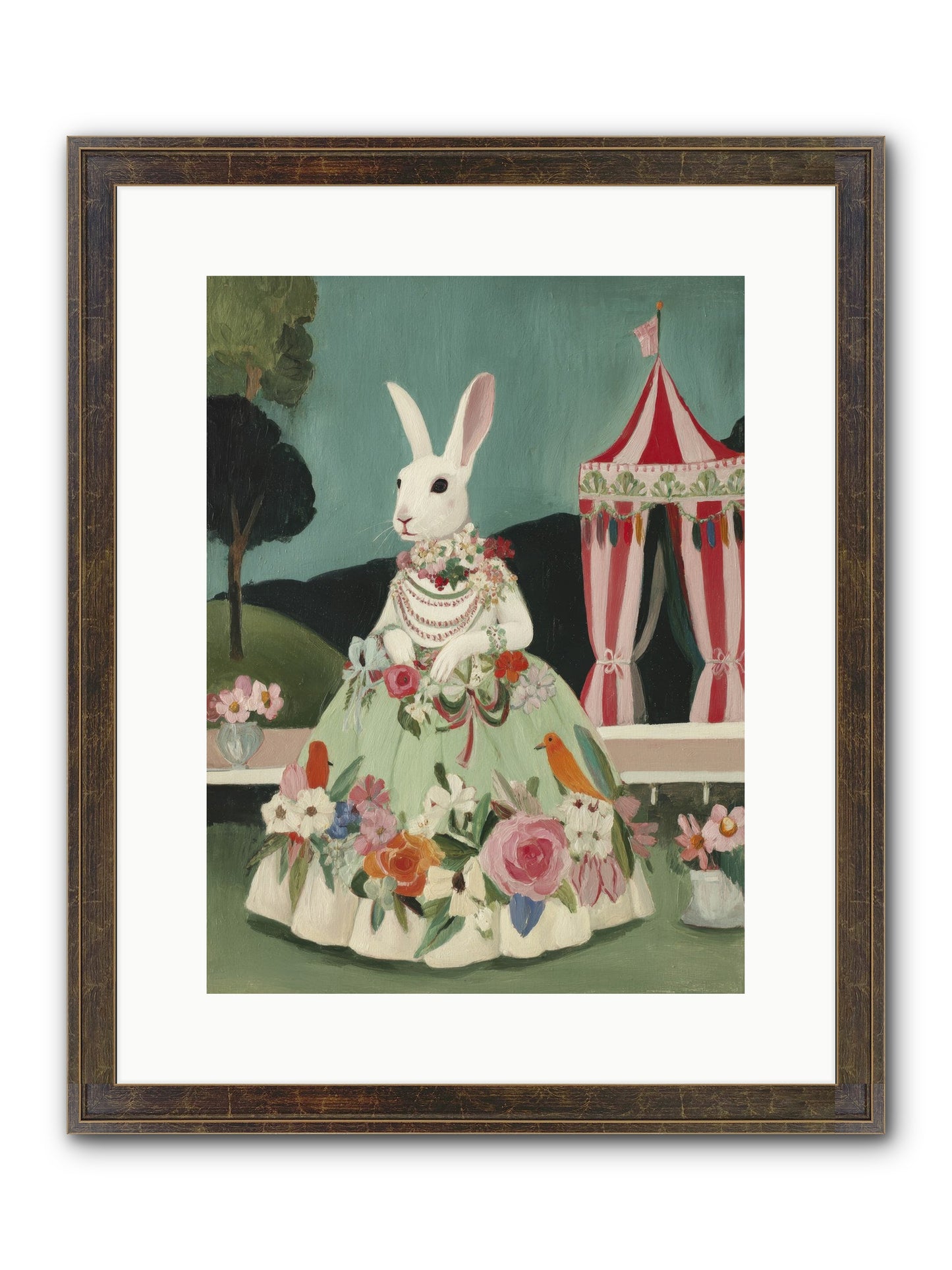 The Sweetest Reverie Framed Print - Slimwoods Black/Gold 12x16