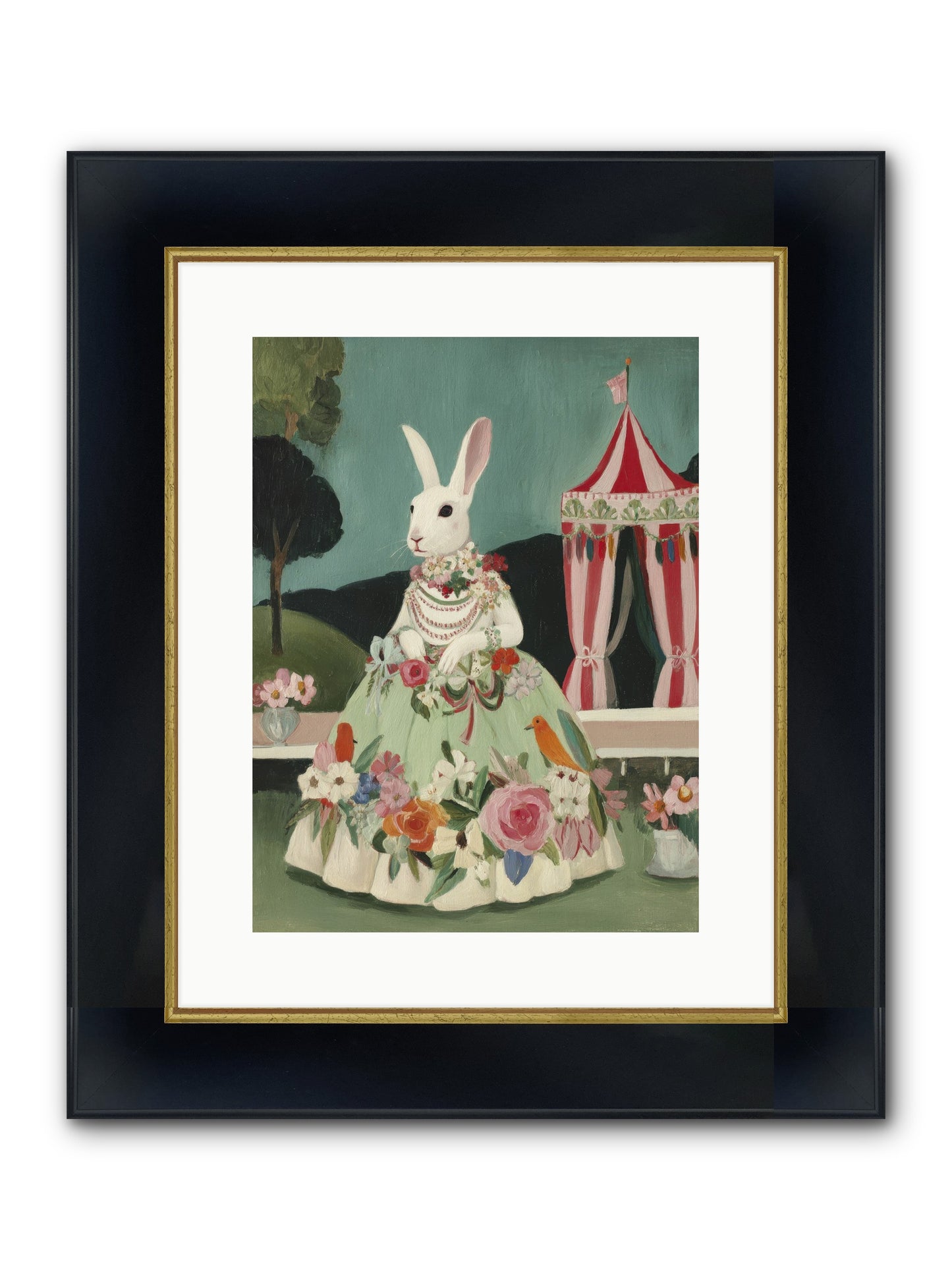 The Sweetest Reverie Framed Print - Wide Black w/Gold 12x16