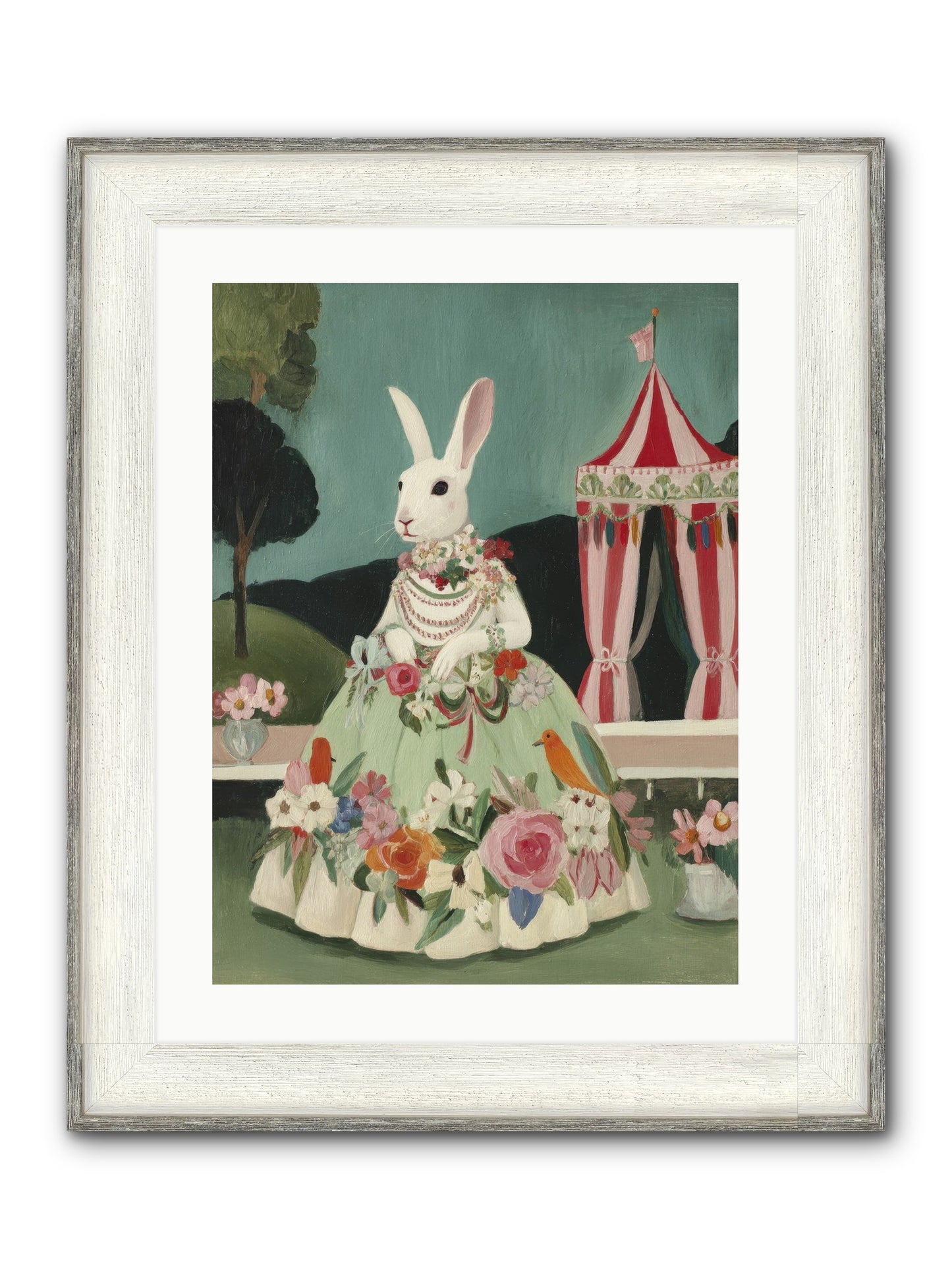 The Sweetest Reverie Framed Print - Driftwood White 18x24