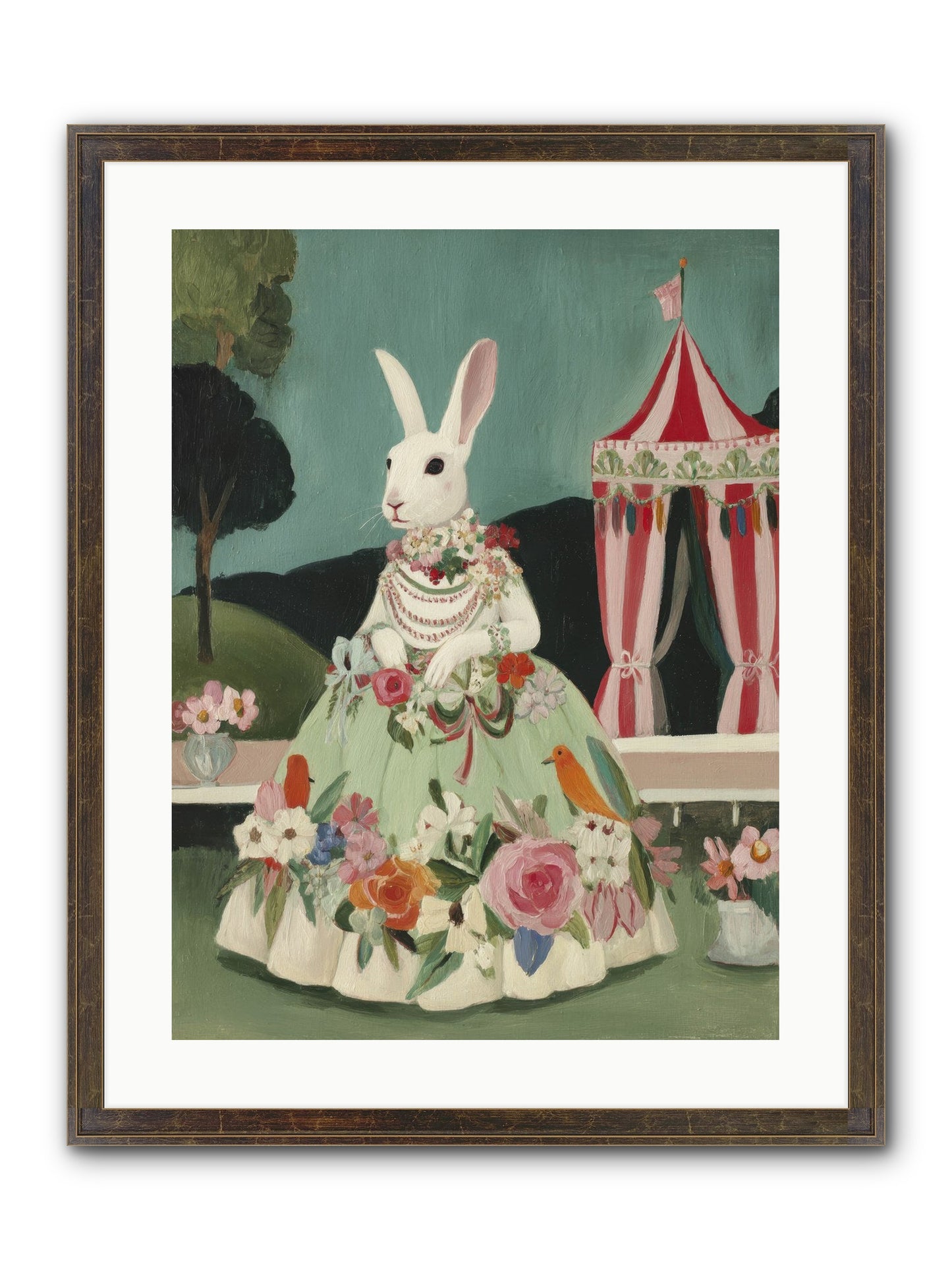The Sweetest Reverie Framed Print - Slimwoods Black/Gold 18x24