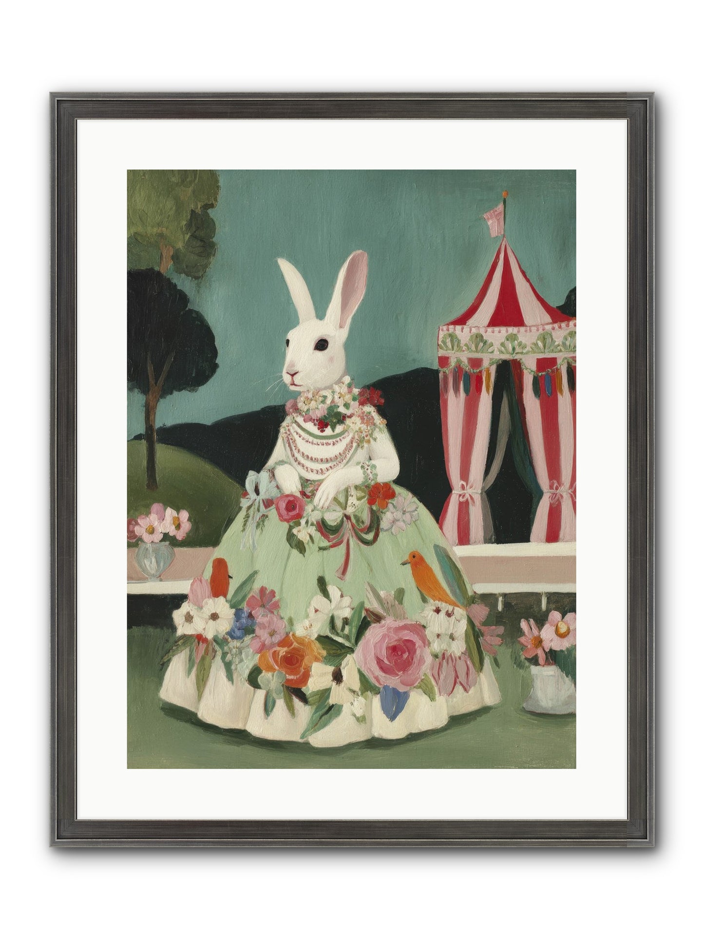 The Sweetest Reverie Framed Print - Slimwoods Black/Silver 18x24