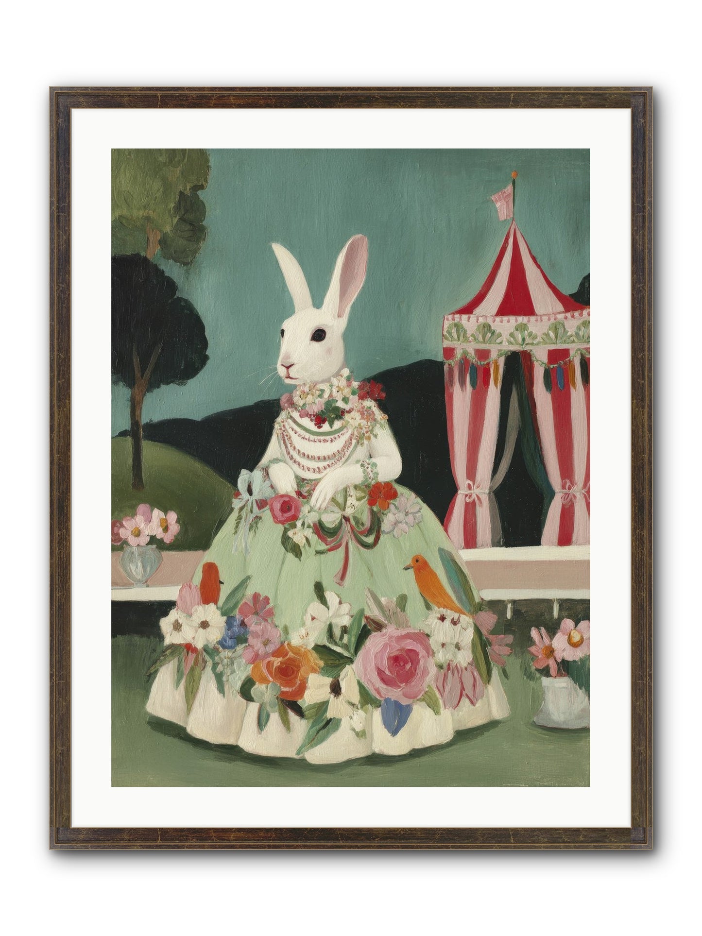 The Sweetest Reverie Framed Print - Slimwoods Black/Gold 24x32