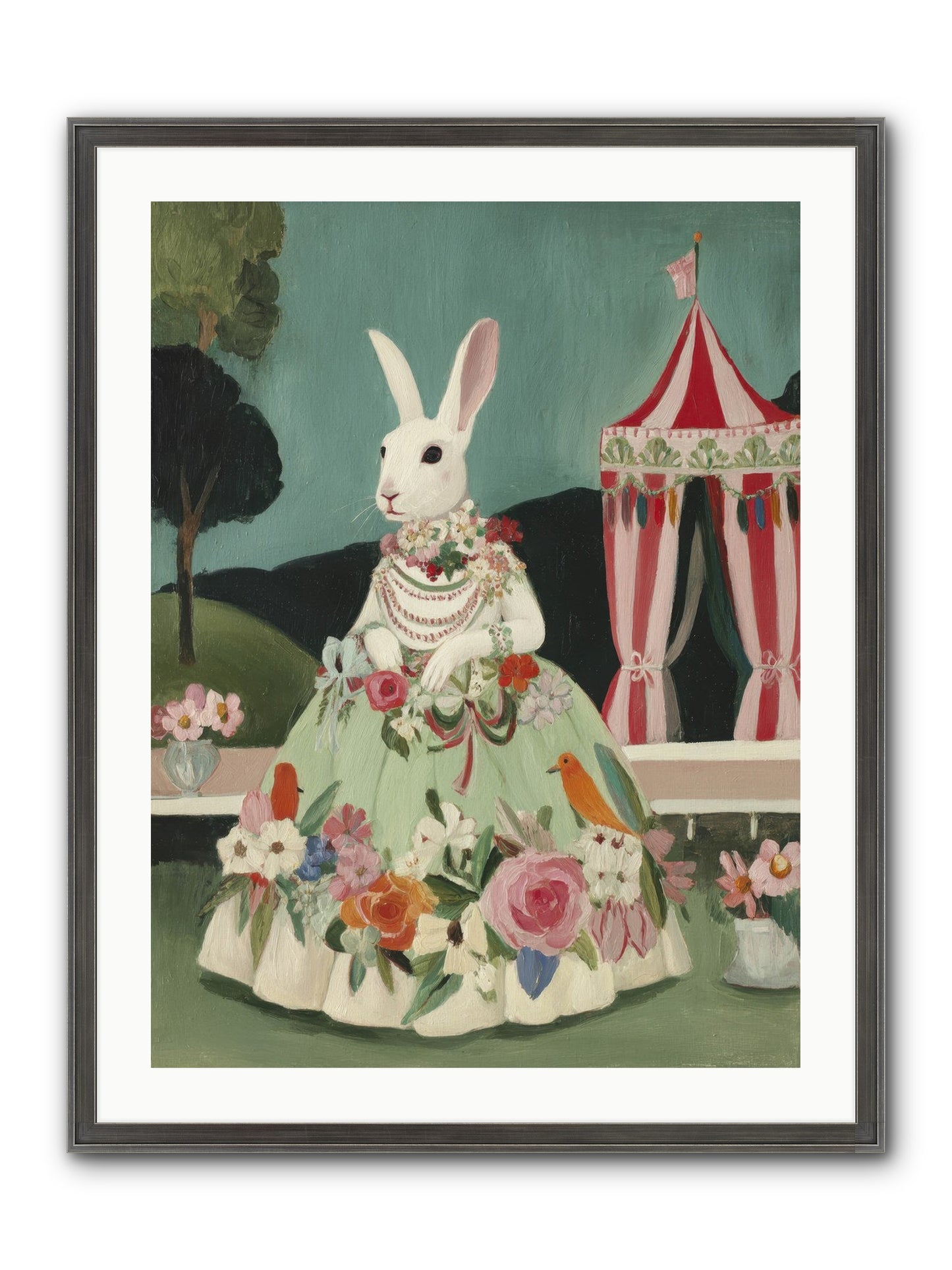 The Sweetest Reverie Framed Print - Slimwoods Black/Silver 24x32