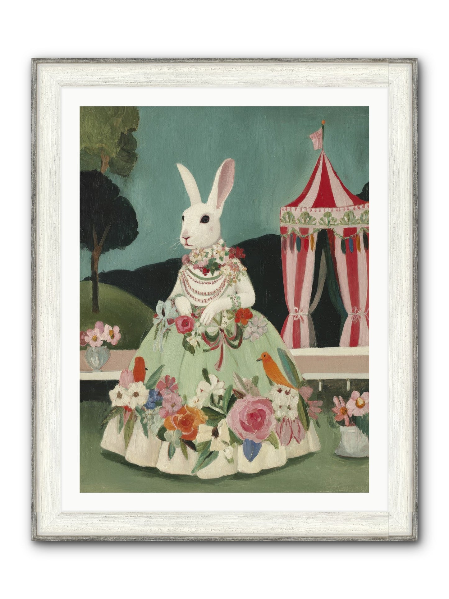 The Sweetest Reverie Framed Print - Driftwood White 30x40