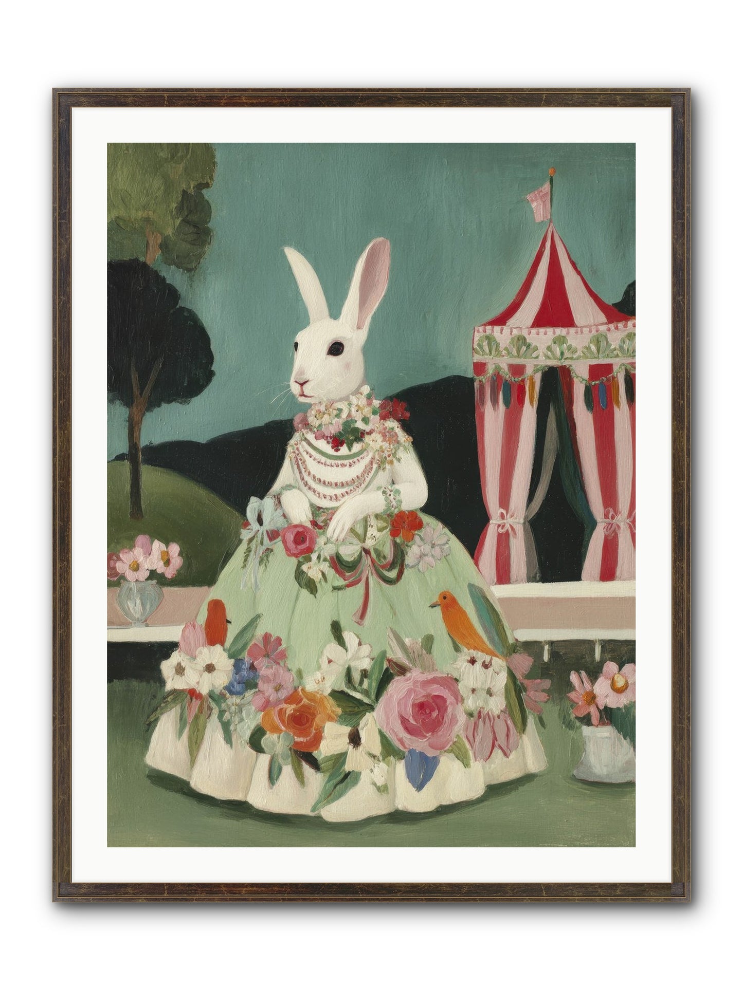 The Sweetest Reverie Framed Print - Slimwoods Black/Gold 30x40