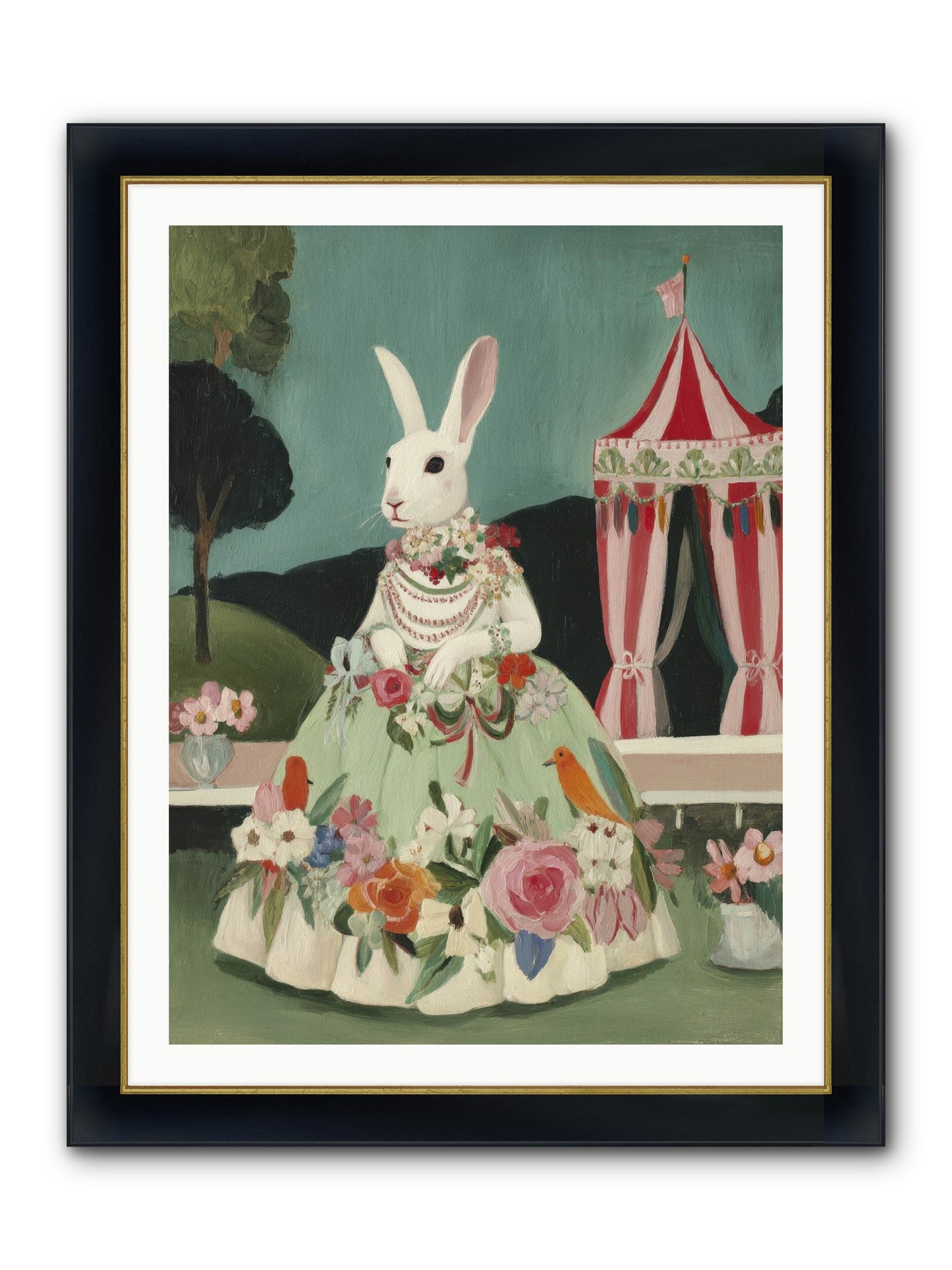The Sweetest Reverie Framed Print - Wide Black w/Gold 30x40
