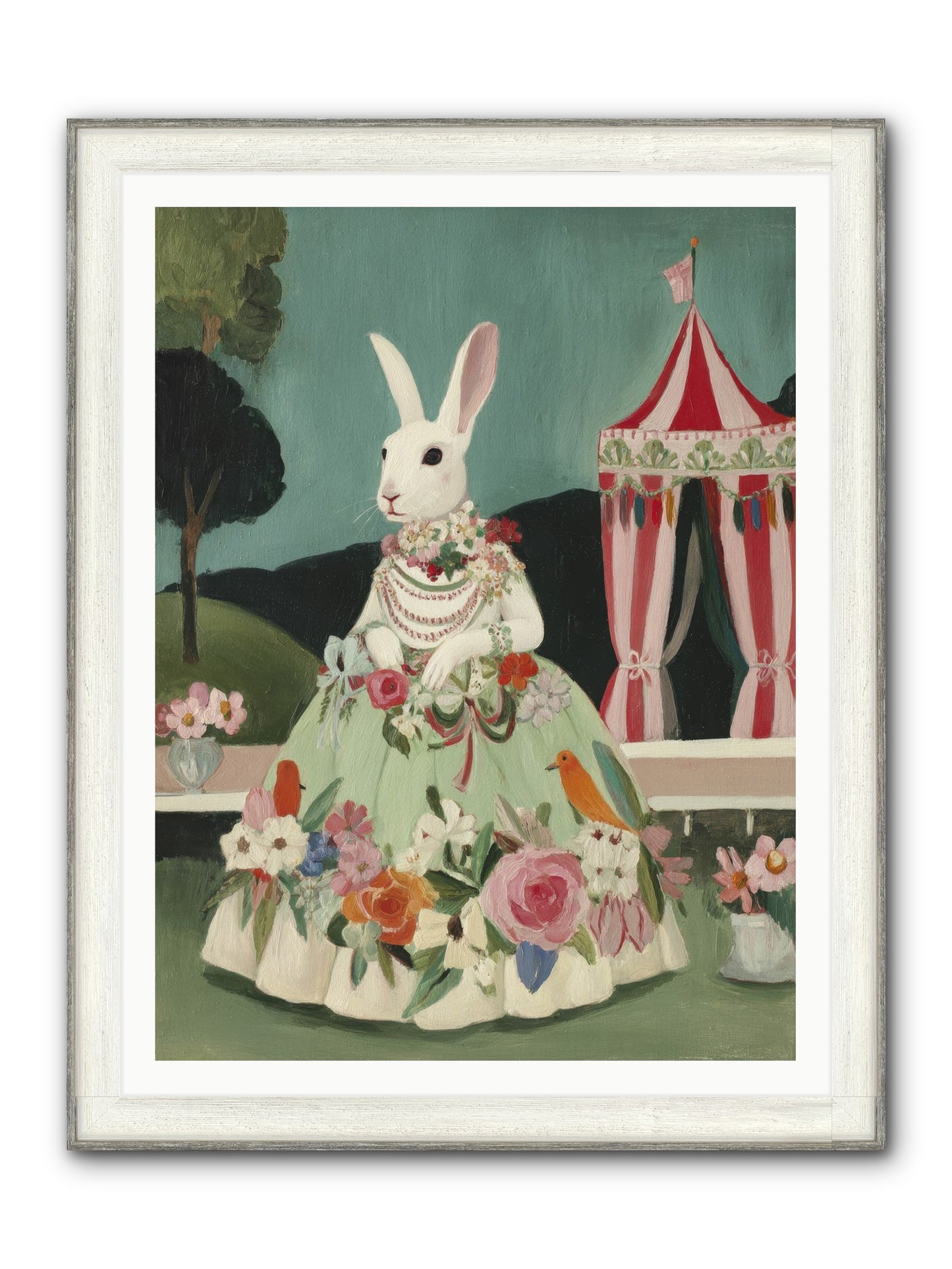 The Sweetest Reverie Framed Print - Driftwood White 36x48