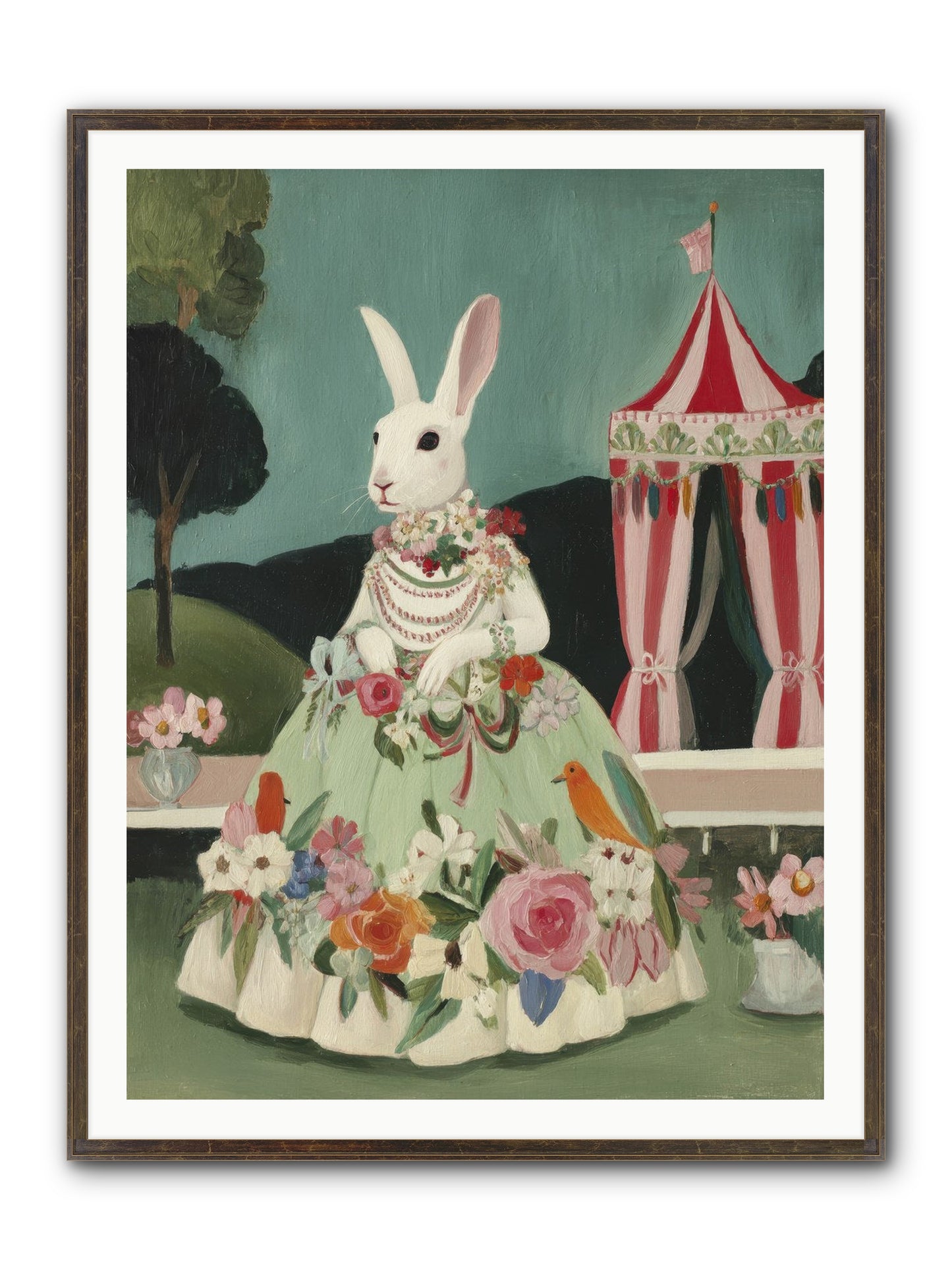 The Sweetest Reverie Framed Print - Slimwoods Black/Gold 36x48