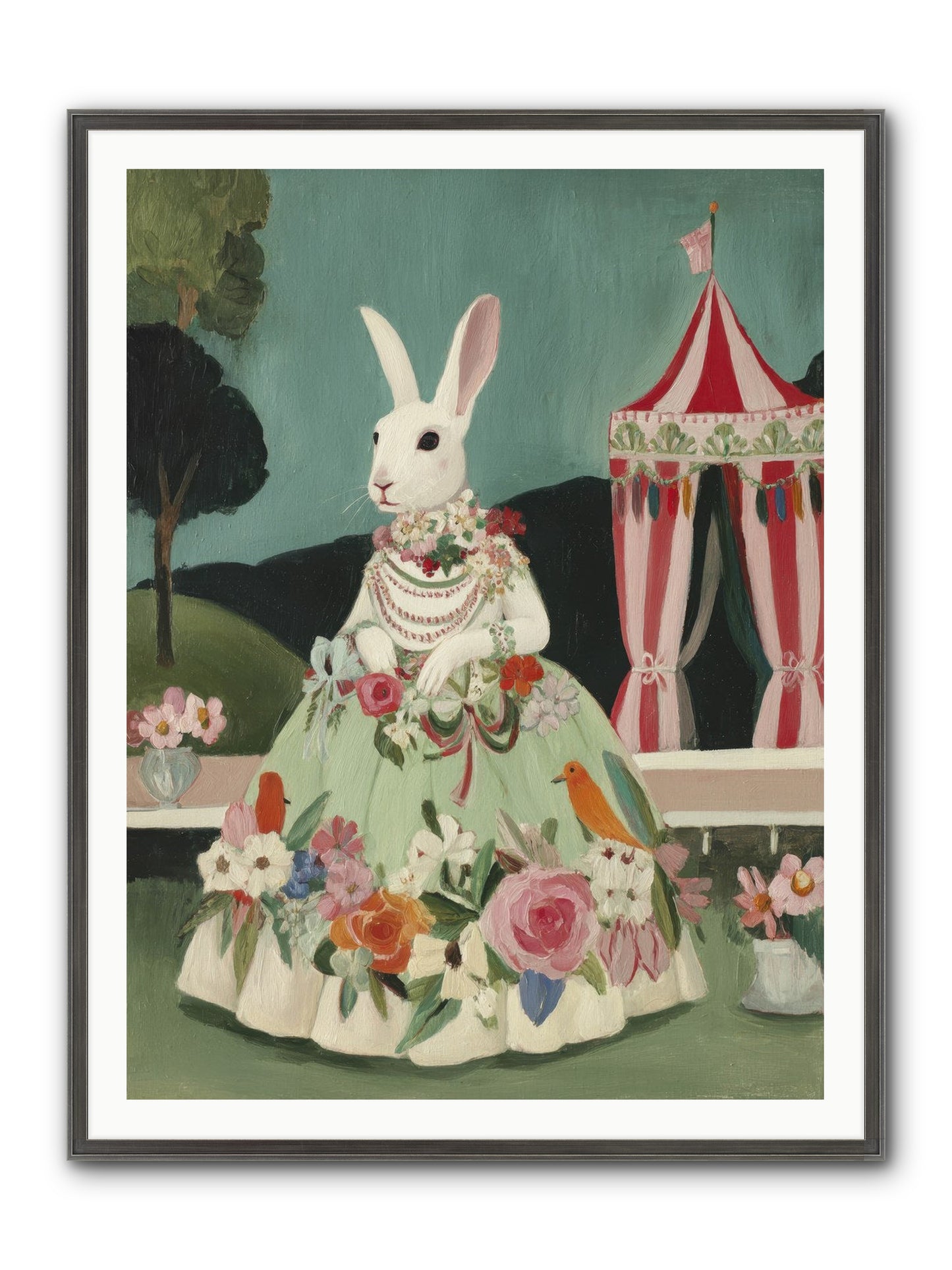 The Sweetest Reverie Framed Print - Slimwoods Black/Silver 36x48