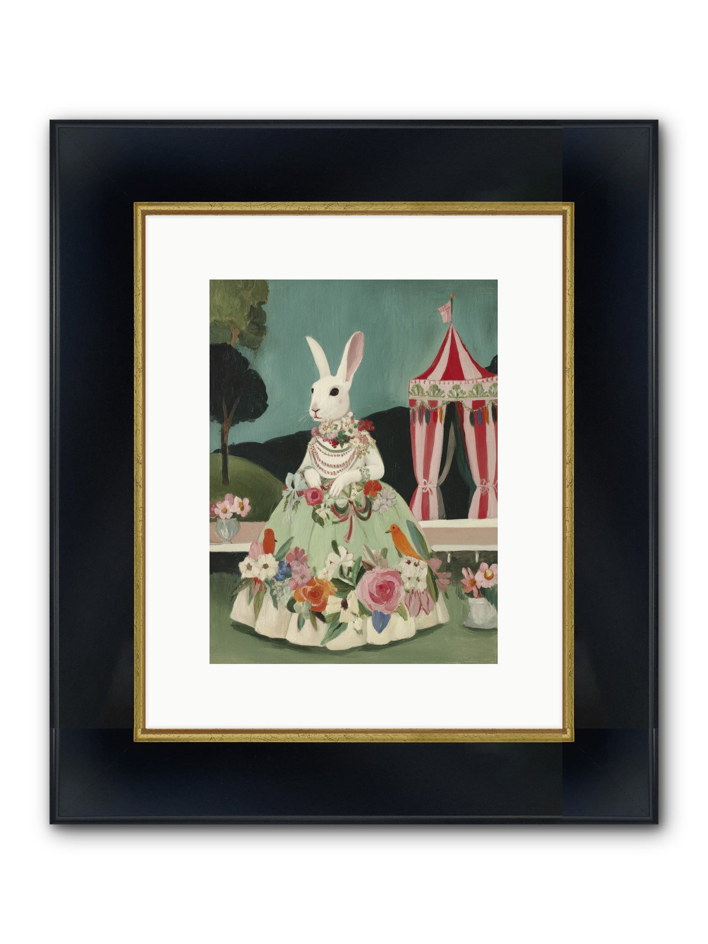 The Sweetest Reverie Framed Print - Wide Black w/Gold 9x12