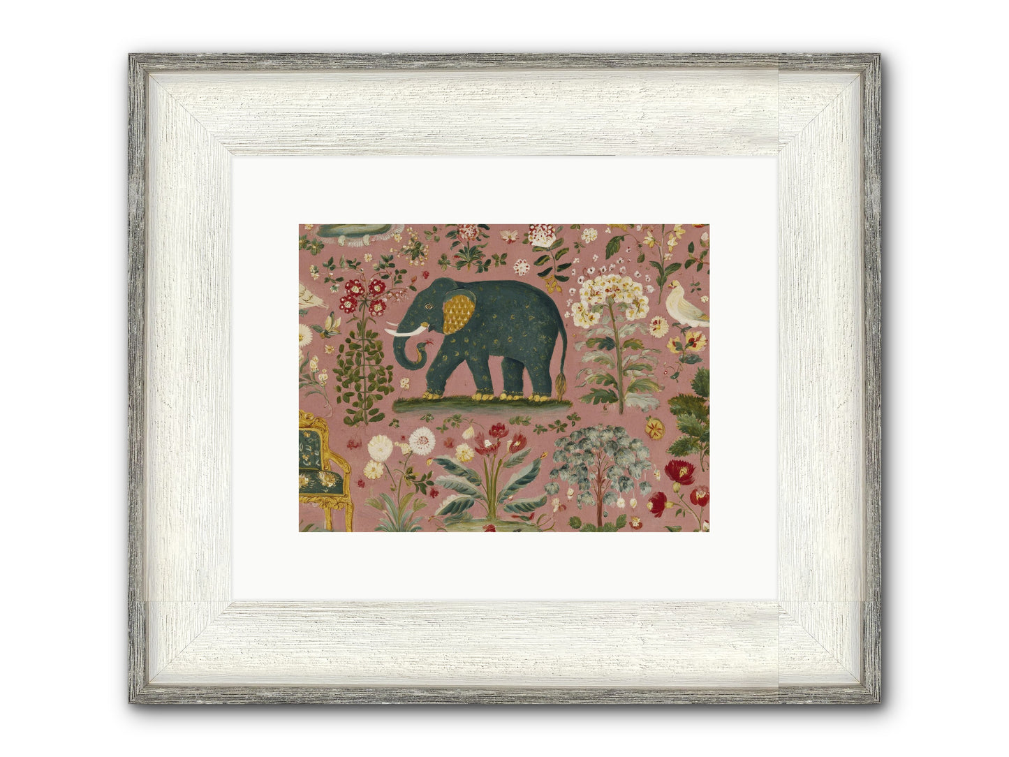 The Symposium Of Petals & Precision Framed Print - Driftwood White 12x9
