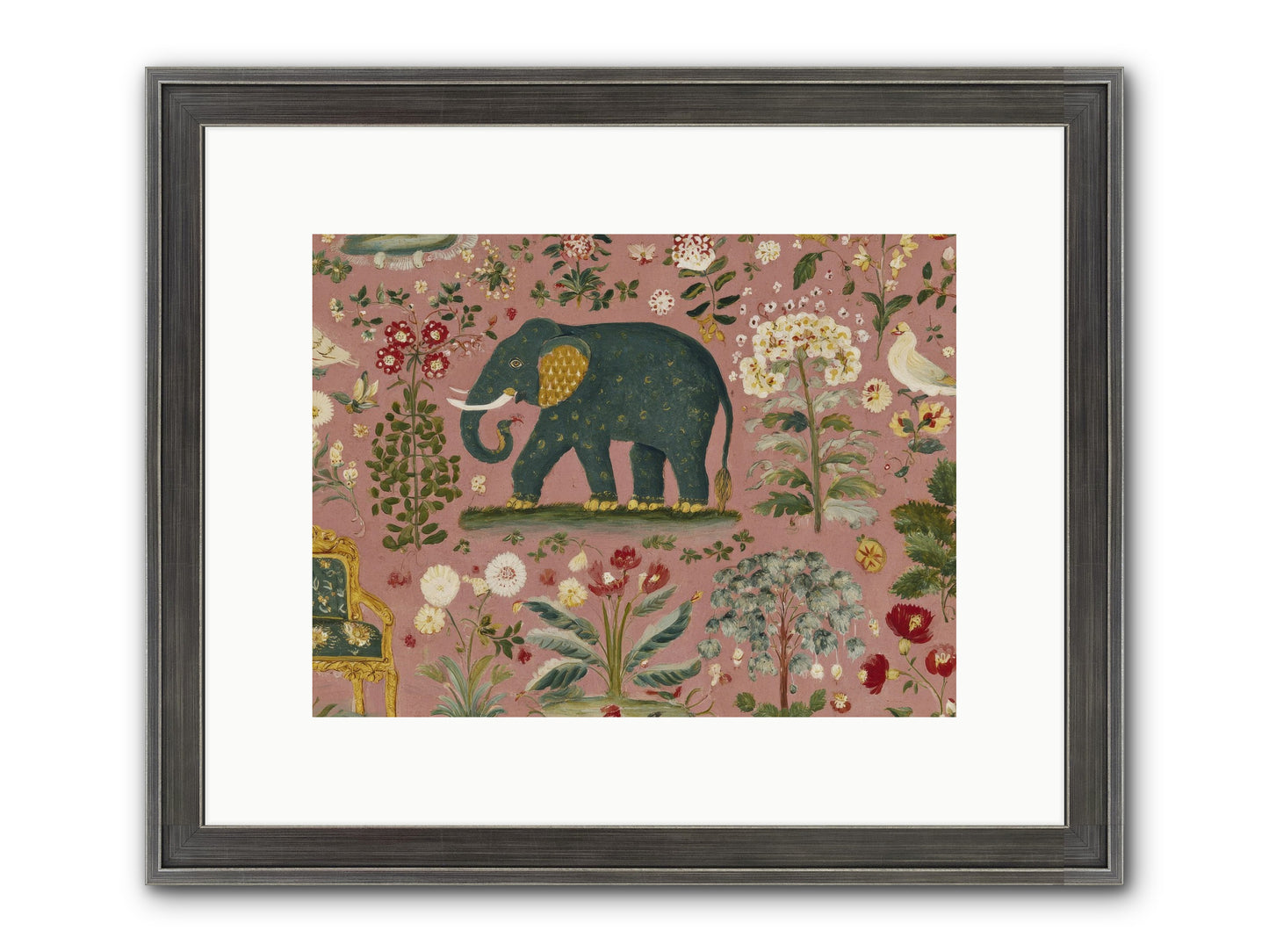 The Symposium Of Petals & Precision Framed Print - Slimwoods Black/Silver 12x9