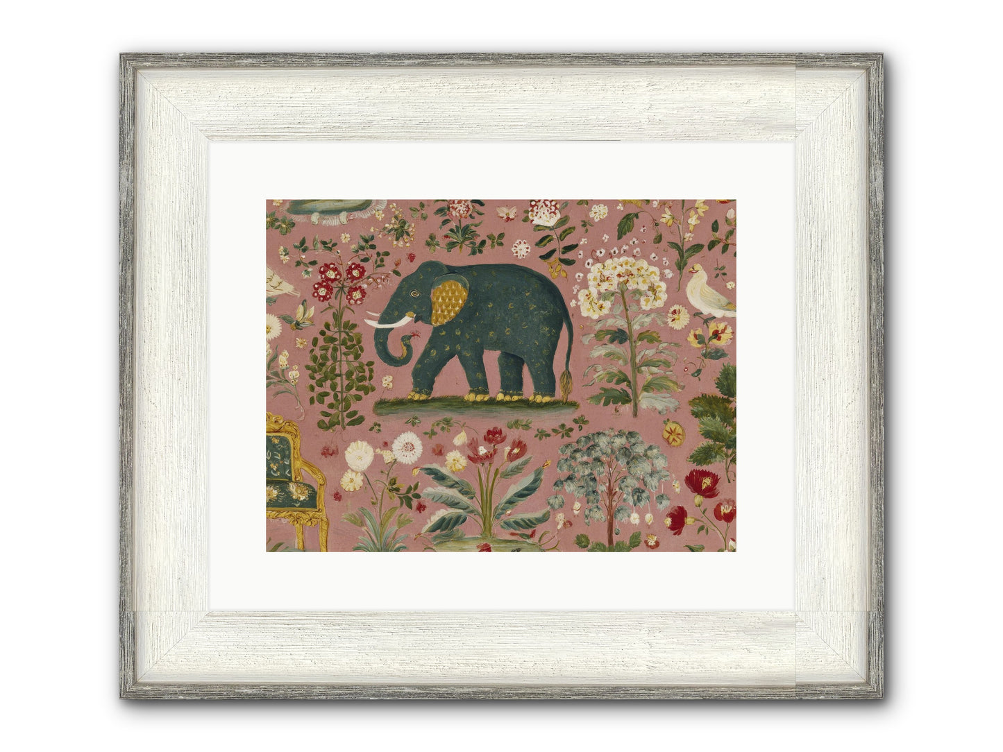 The Symposium Of Petals & Precision Framed Print - Driftwood White 16x12