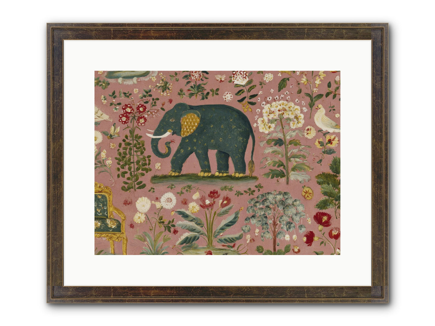 The Symposium Of Petals & Precision Framed Print - Slimwoods Black/Gold 16x12