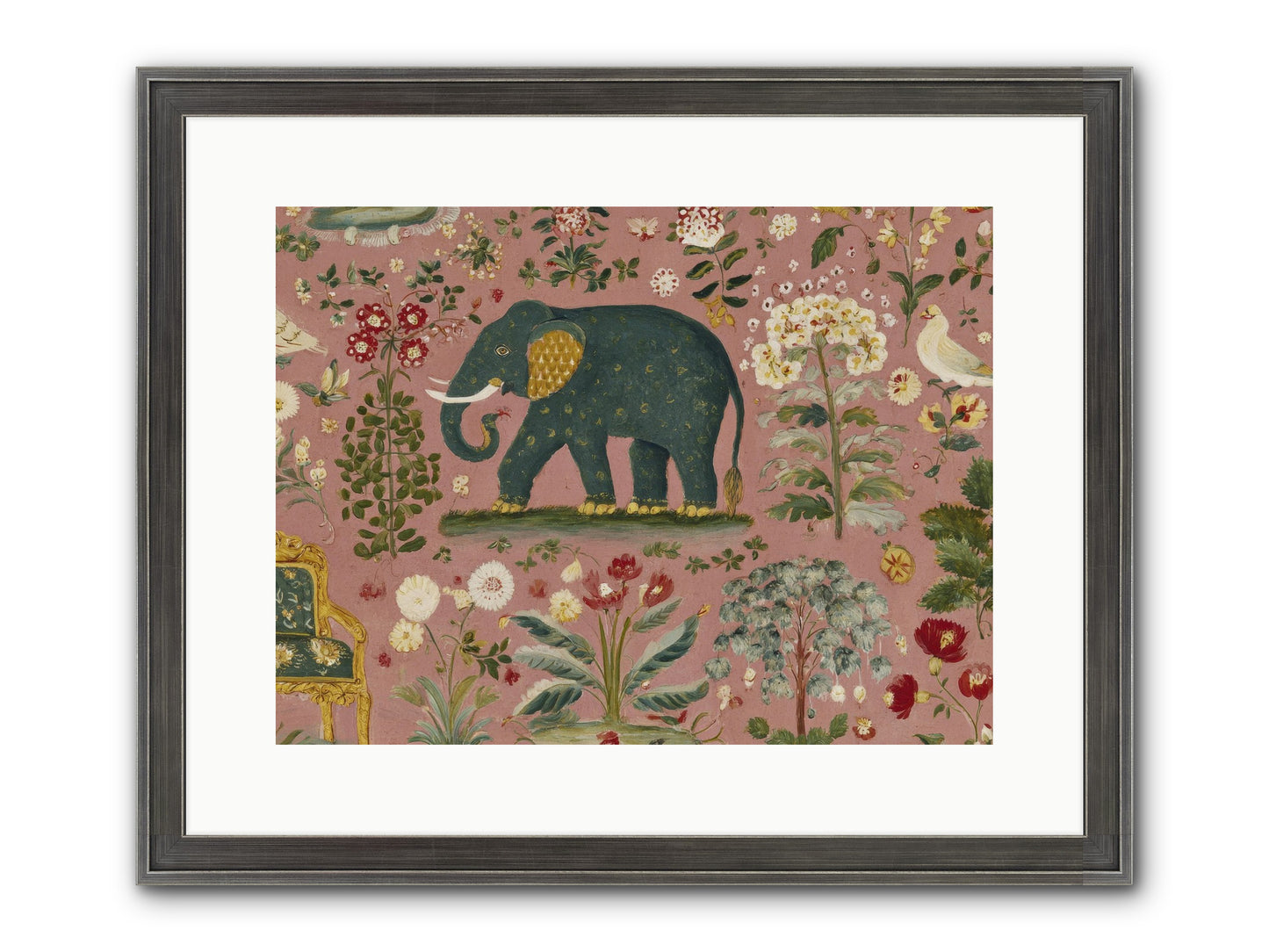 The Symposium Of Petals & Precision Framed Print - Slimwoods Black/Silver 16x12