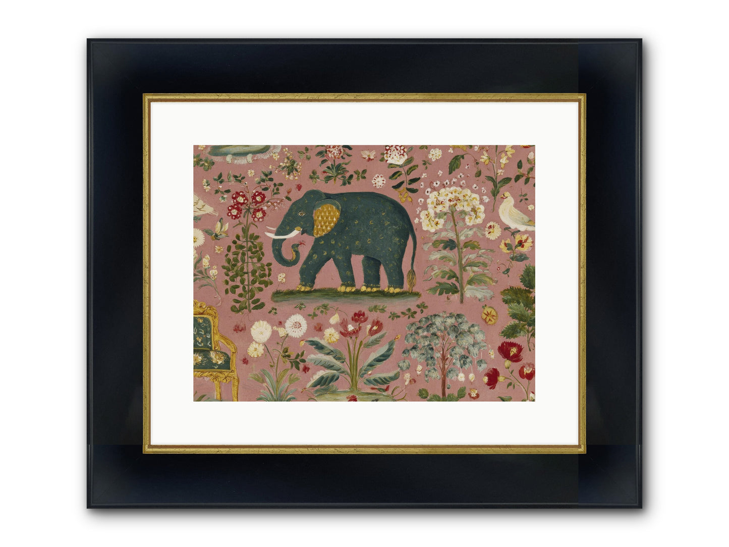The Symposium Of Petals & Precision Framed Print - Wide Black w/Gold 16x12