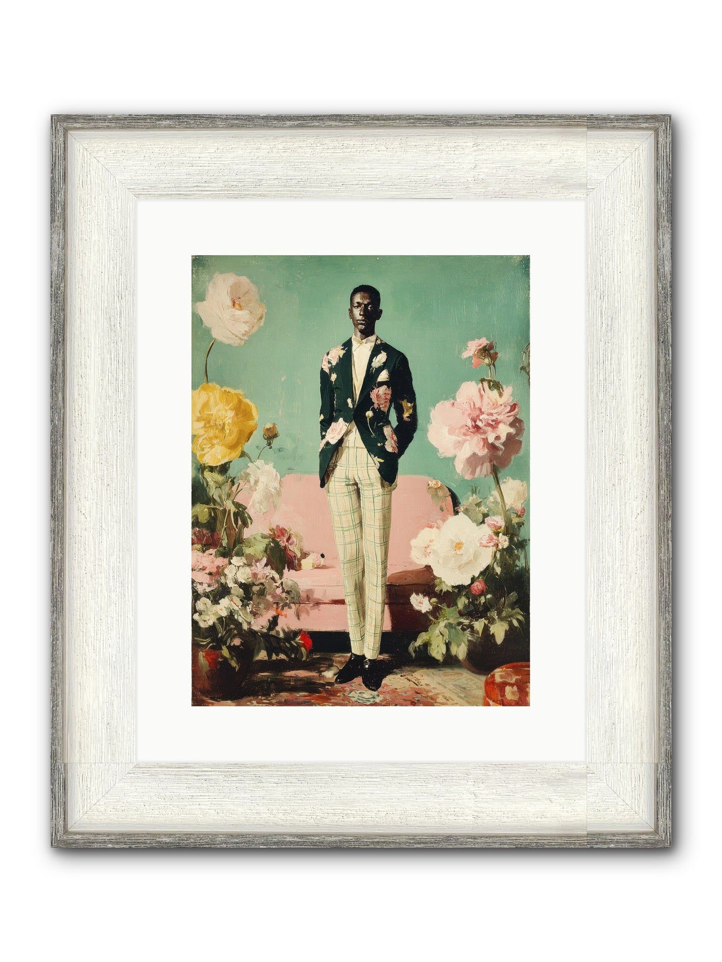 The Tailored Almanac Framed Print - Driftwood White 12x16