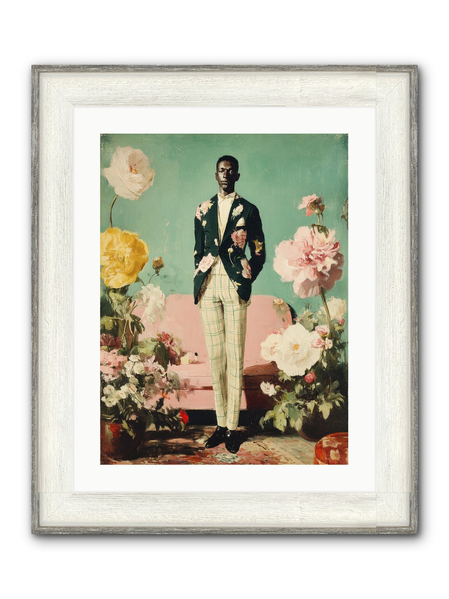 The Tailored Almanac Framed Print - Driftwood White 18x24