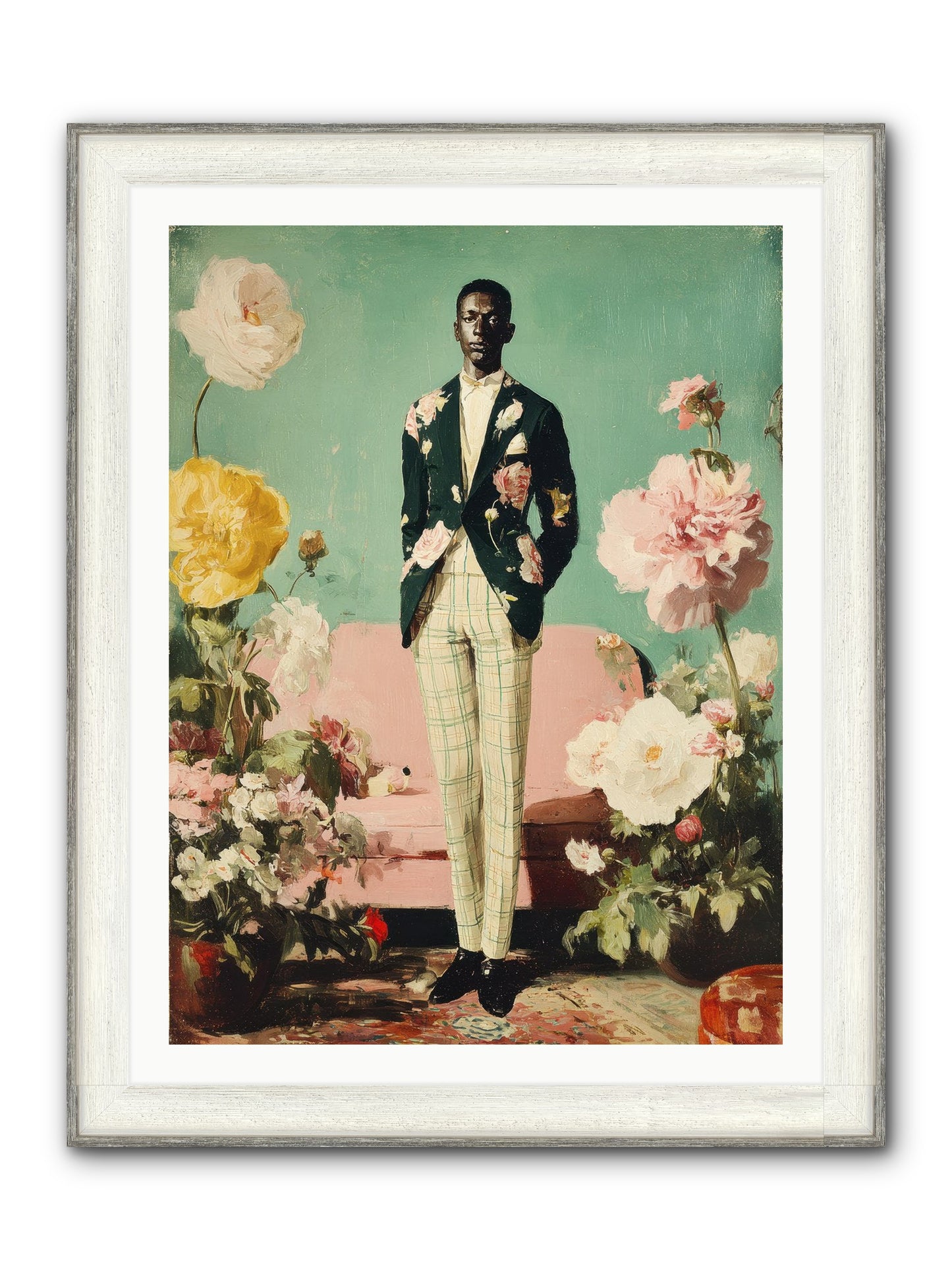 The Tailored Almanac Framed Print - Driftwood White 30x40