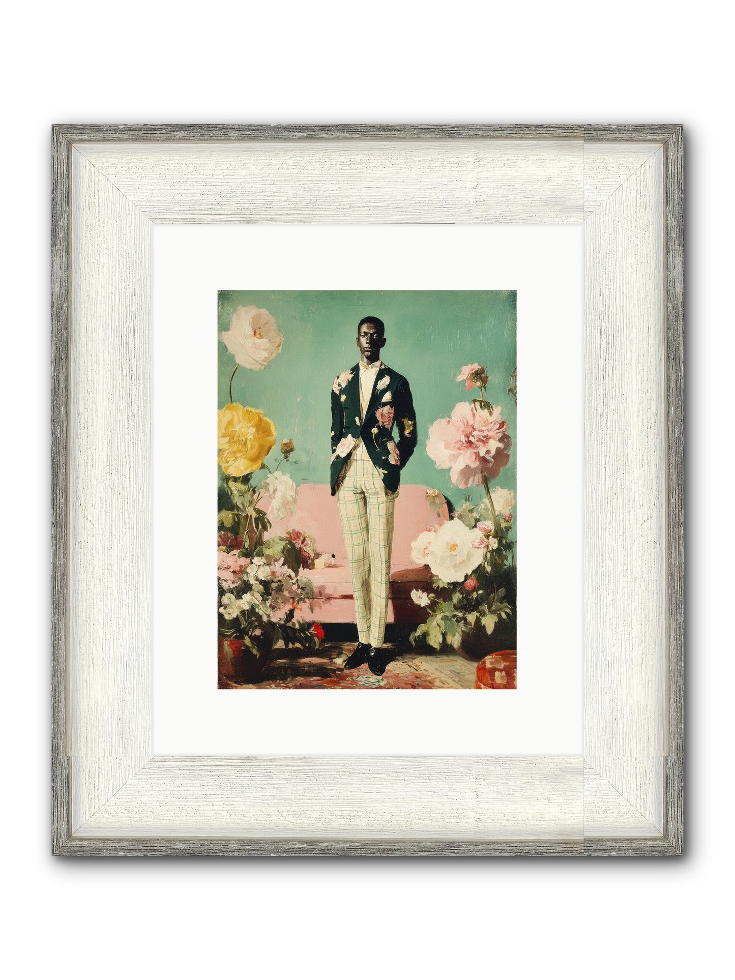 The Tailored Almanac Framed Print - Driftwood White 9x12