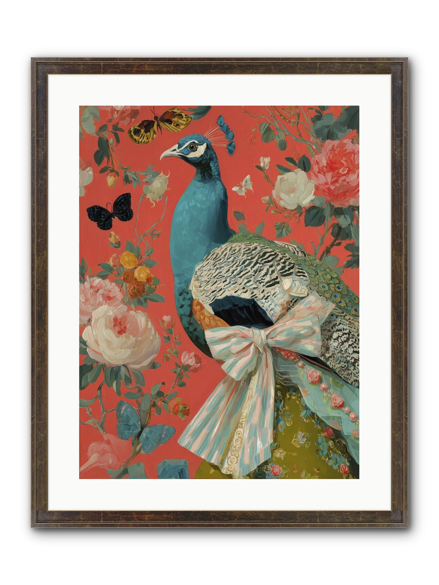 The Tender Hush Of Rain Framed Print - Slimwoods Black/Gold 18x24