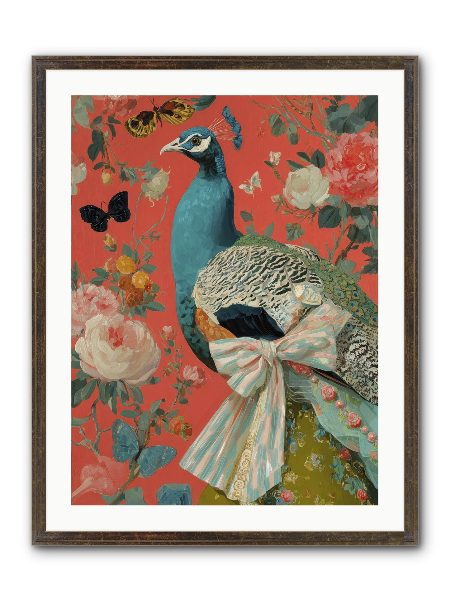 The Tender Hush Of Rain Framed Print - Slimwoods Black/Gold 24x32