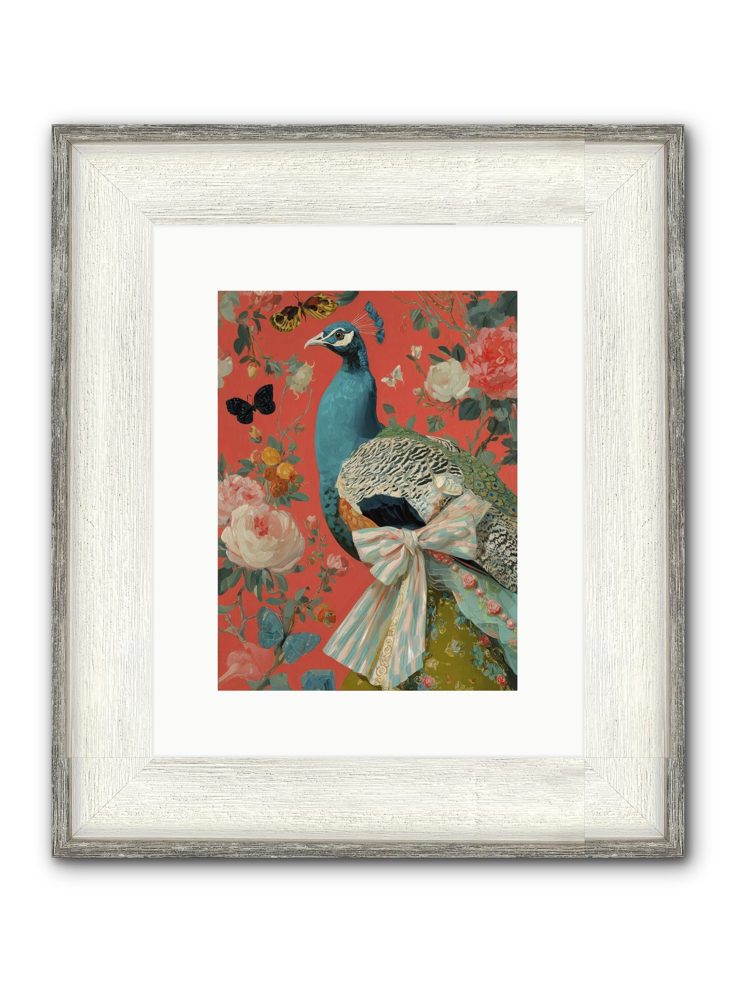 The Tender Hush Of Rain Framed Print - Driftwood White 9x12