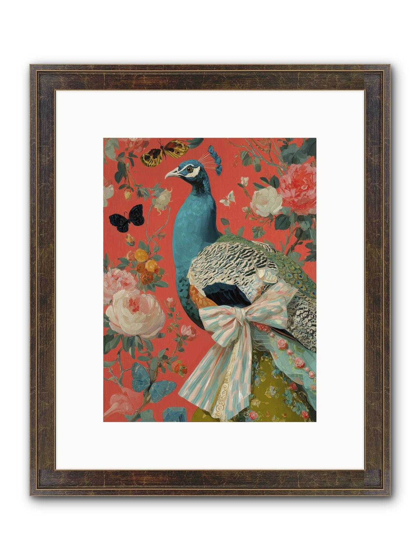 The Tender Hush Of Rain Framed Print - Slimwoods Black/Gold 9x12