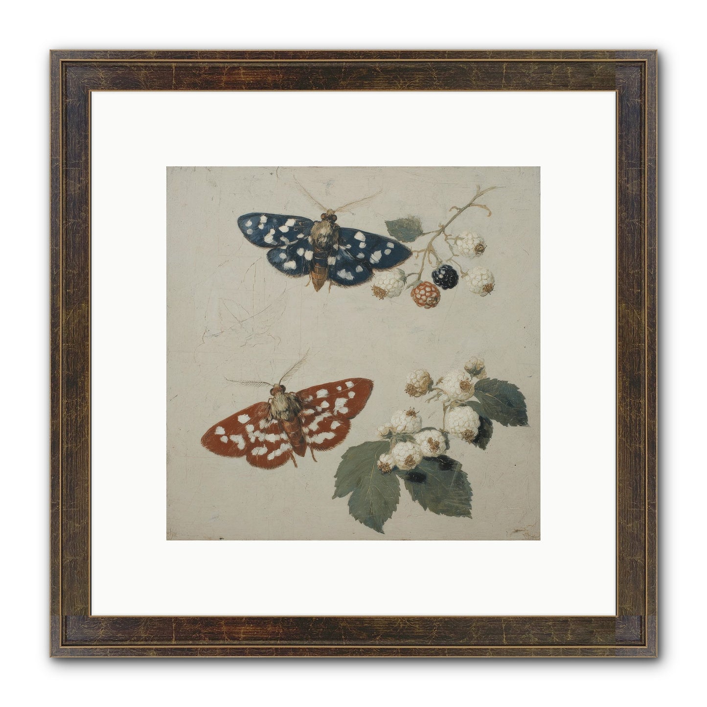 The Thickets Whispered Tales Framed Print - Slimwoods Black/Gold 10x10