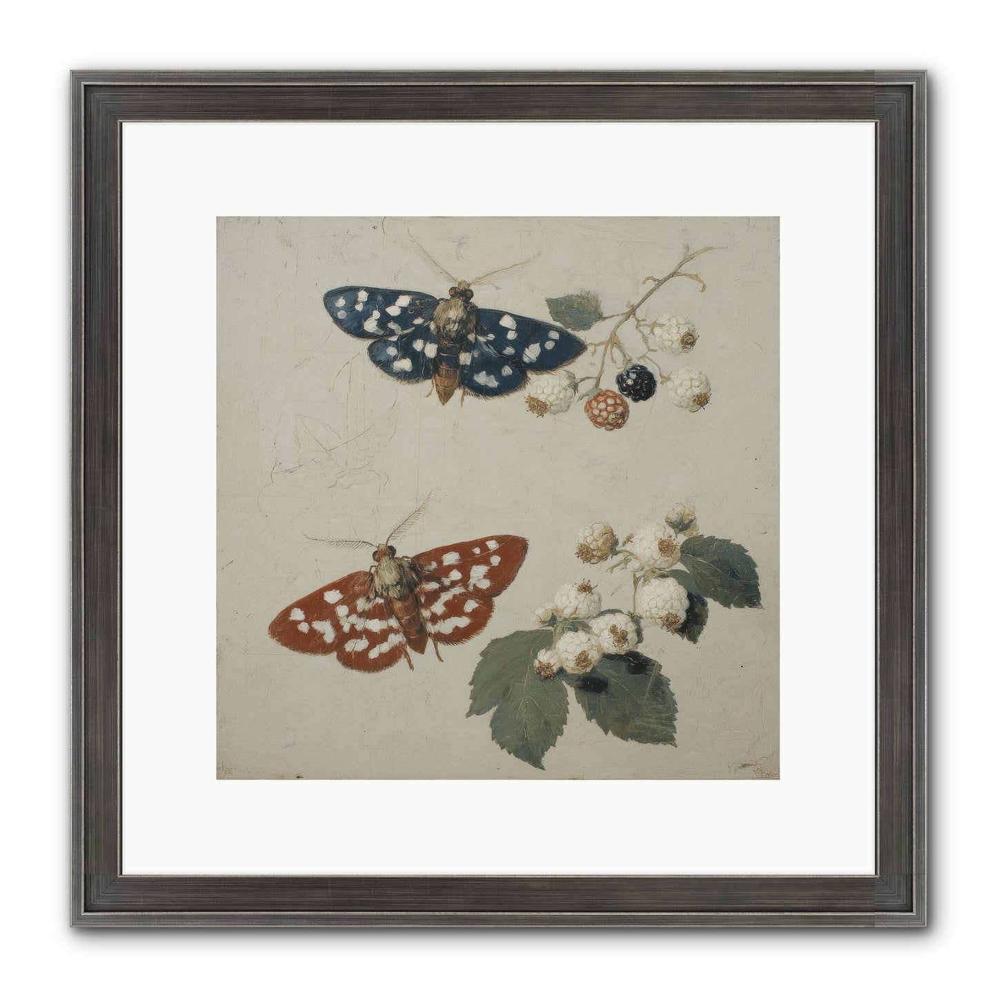 The Thickets Whispered Tales Framed Print - Slimwoods Black/Silver 12x12