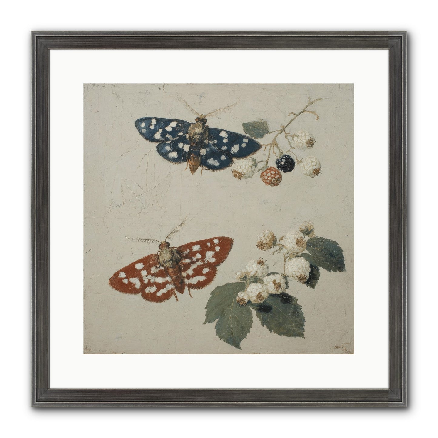 The Thickets Whispered Tales Framed Print - Slimwoods Black/Silver 16x16