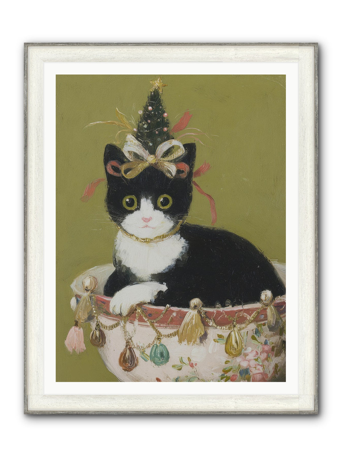The Tinsel Bandit Framed Print - Driftwood White 36x48