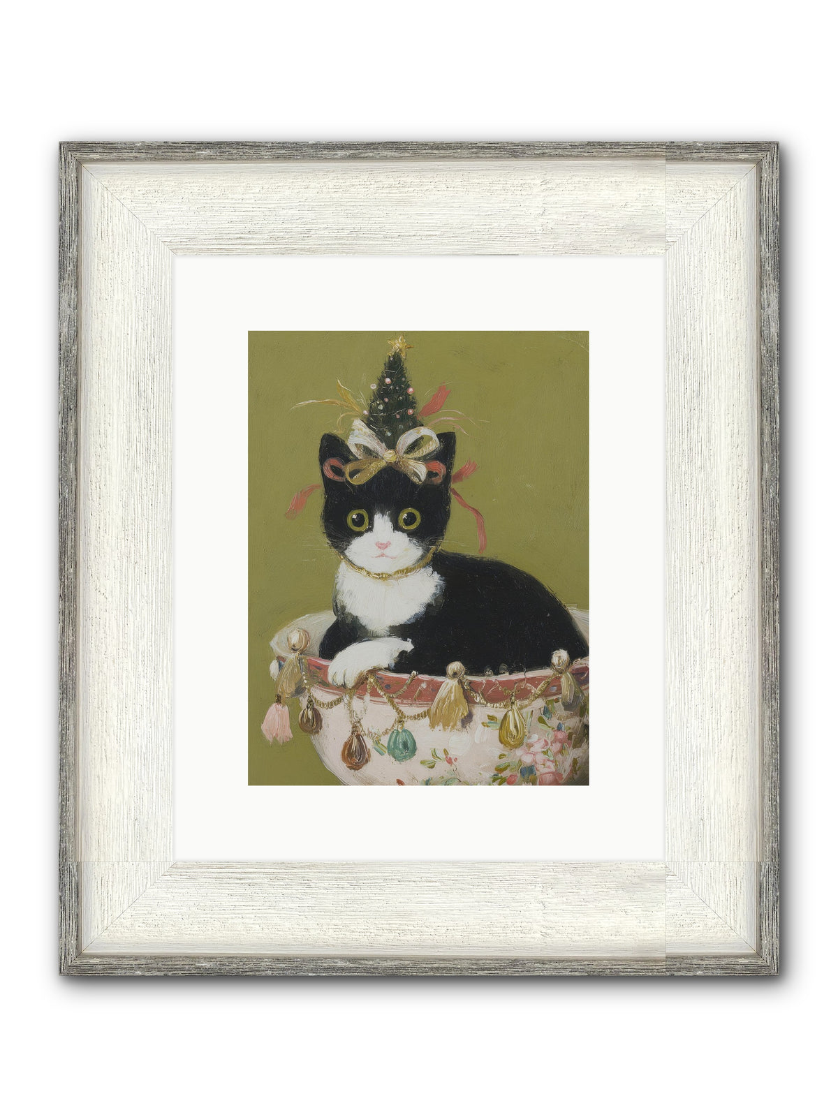 The Tinsel Bandit Framed Print - Driftwood White 9x12