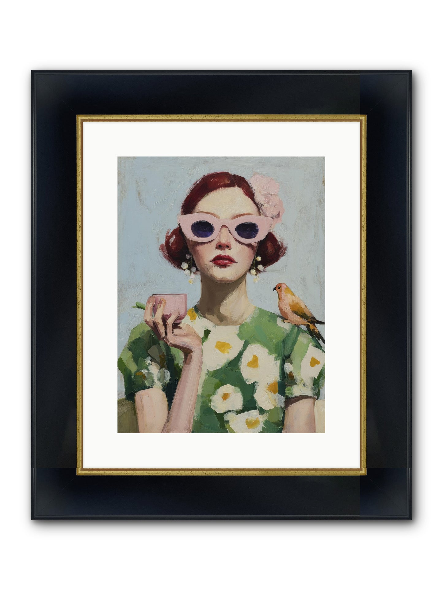 The Transformation Framed Print - Wide Black w/Gold 12x16