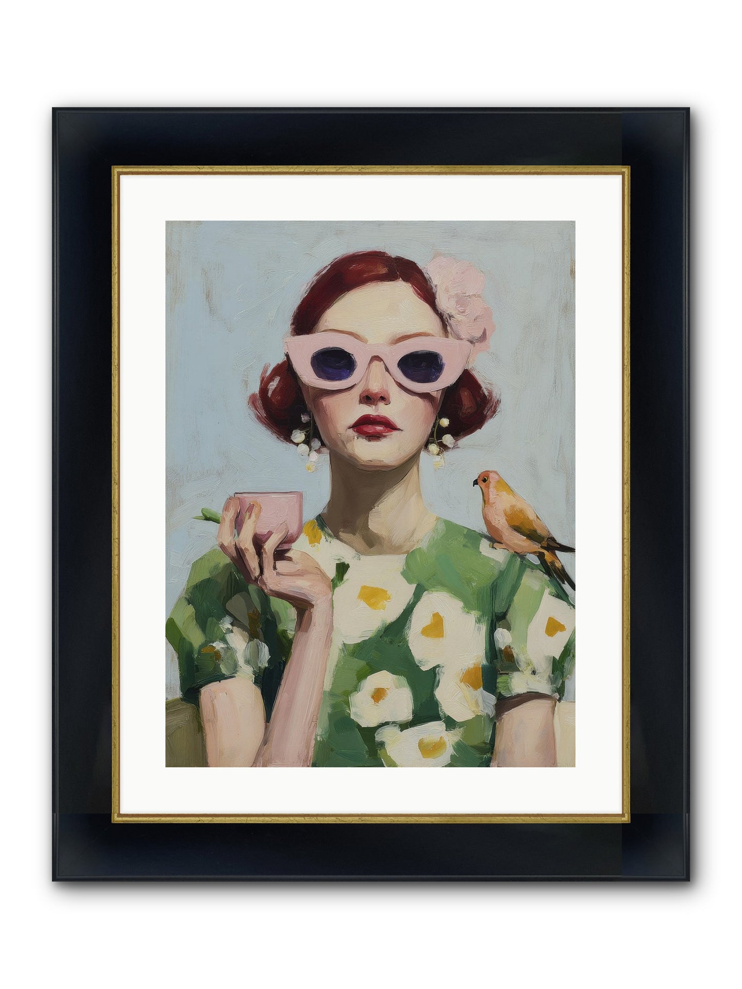 The Transformation Framed Print - Wide Black w/Gold 18x24