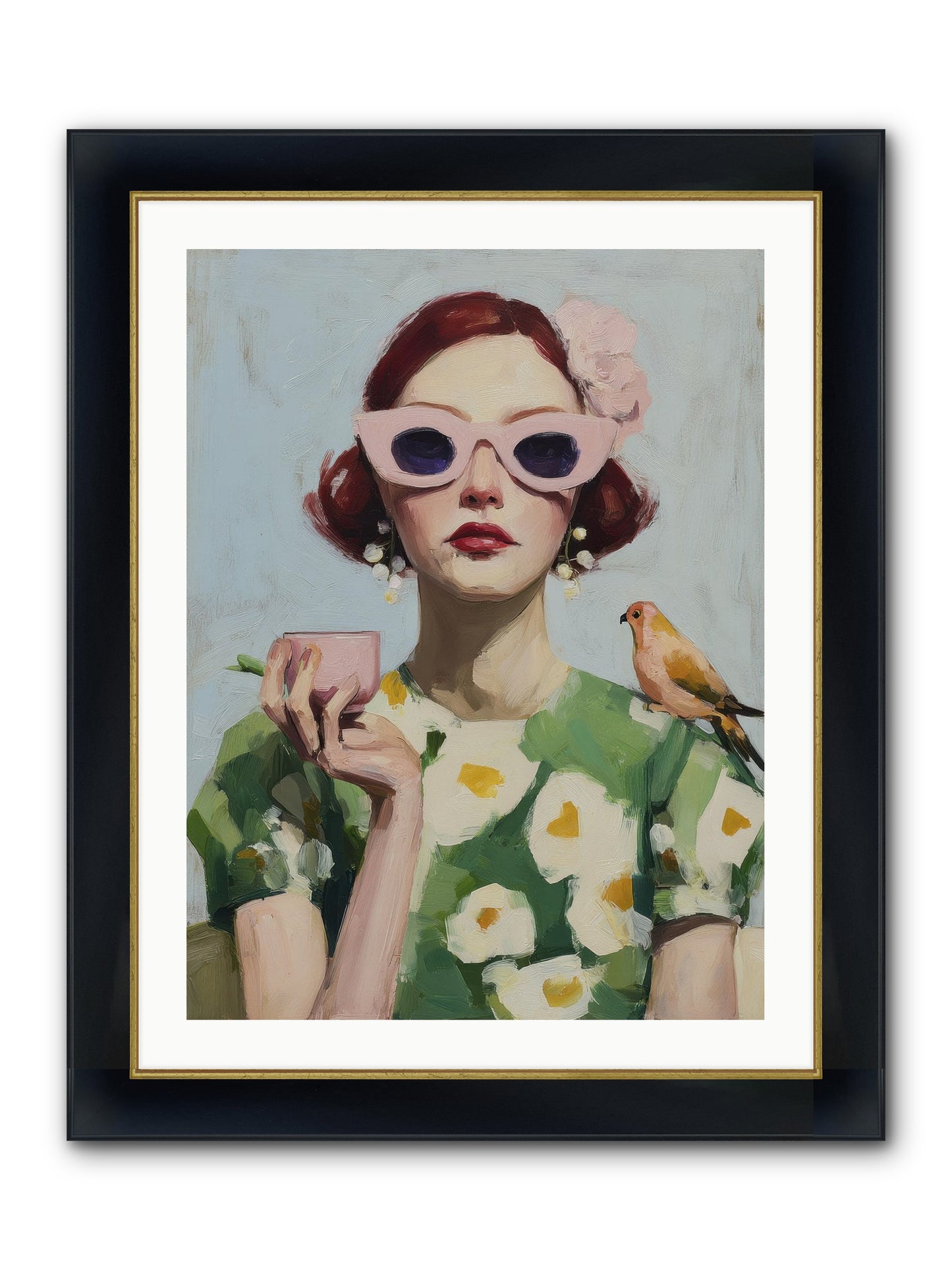 The Transformation Framed Print - Wide Black w/Gold 24x32