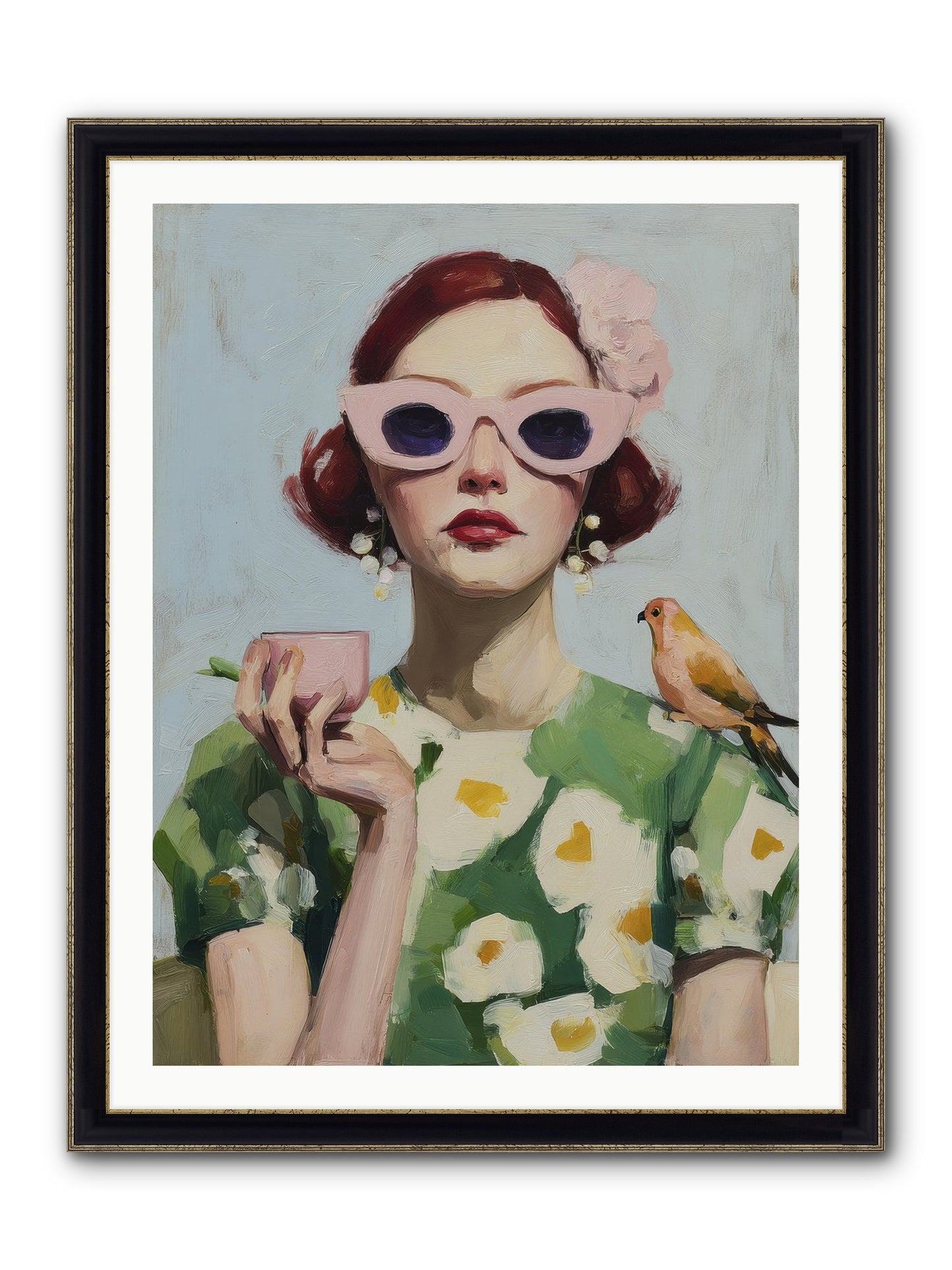 The Transformation Framed Print - Black & Gold 30x40