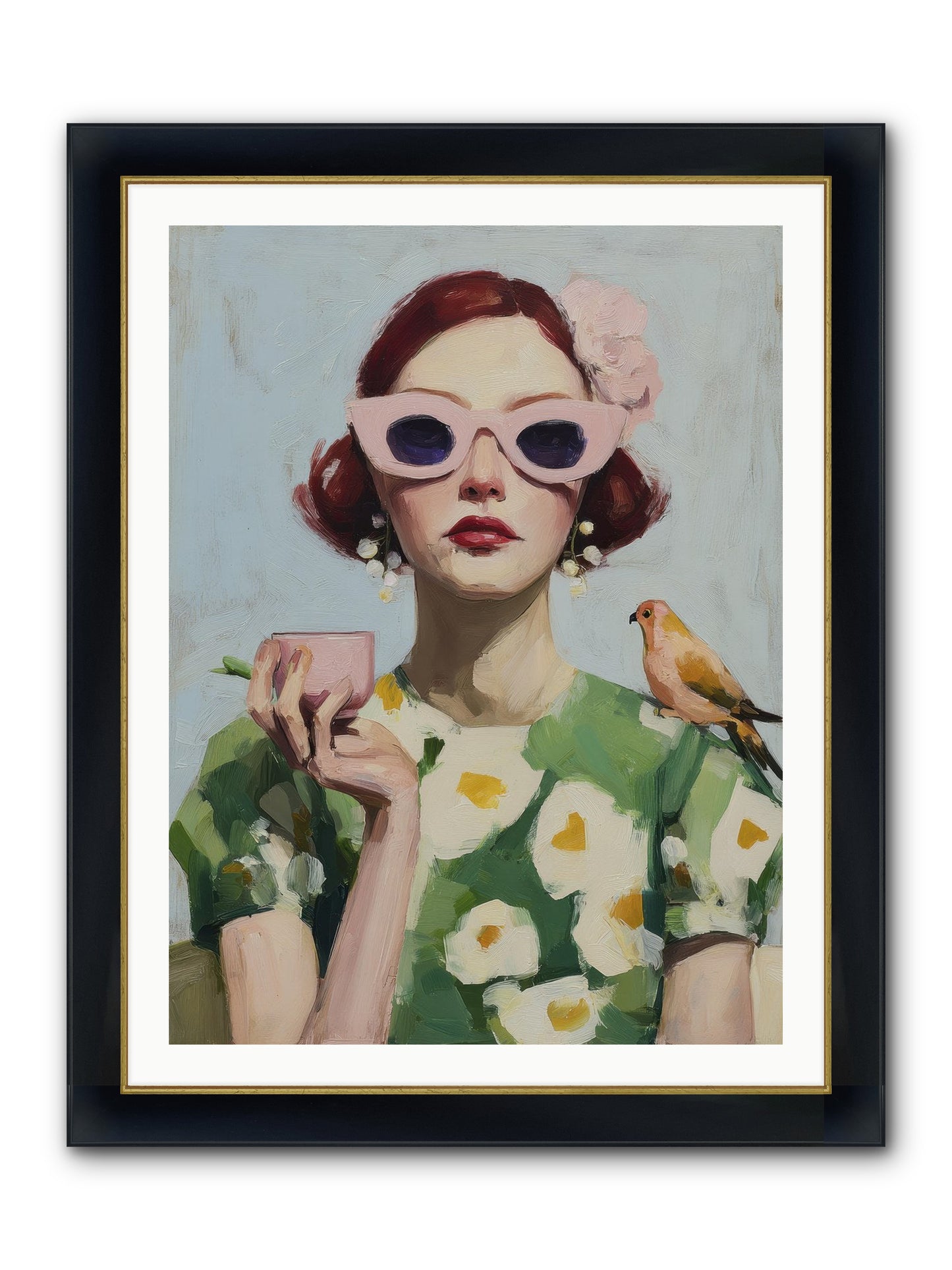 The Transformation Framed Print - Wide Black w/Gold 30x40