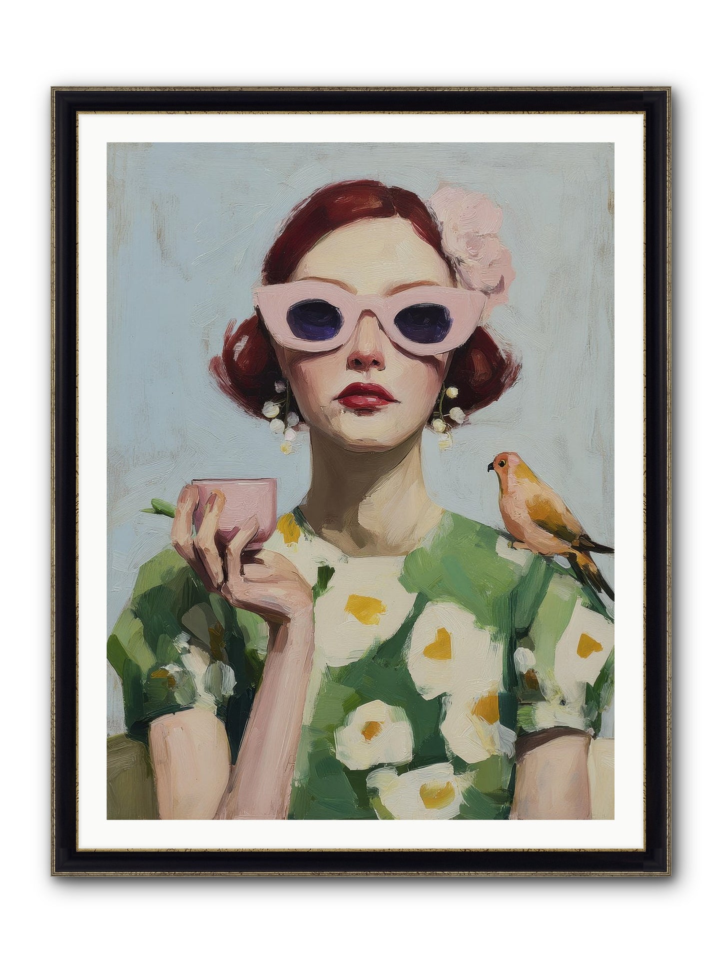 The Transformation Framed Print - Black & Gold 36x48