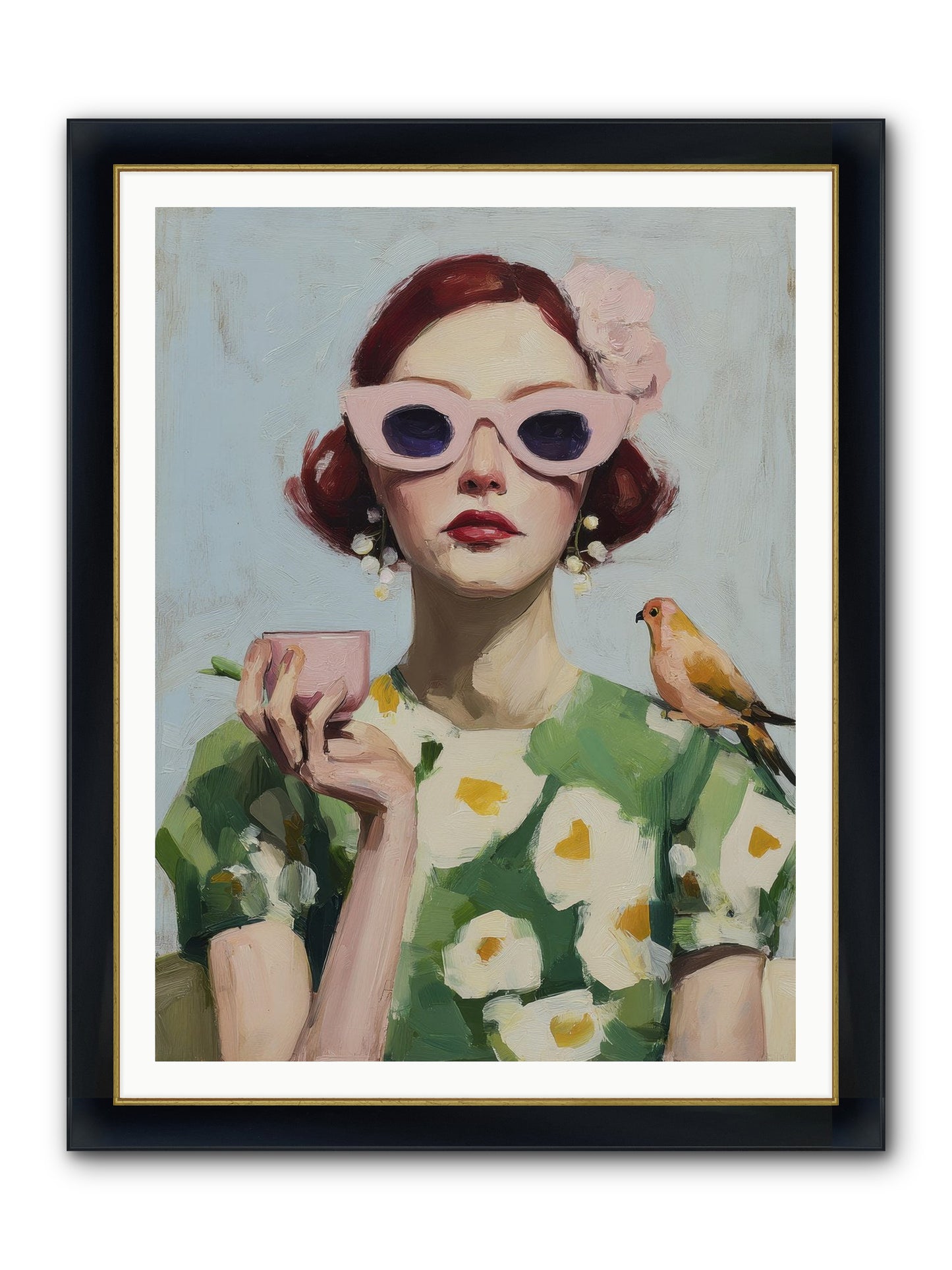 The Transformation Framed Print - Wide Black w/Gold 36x48