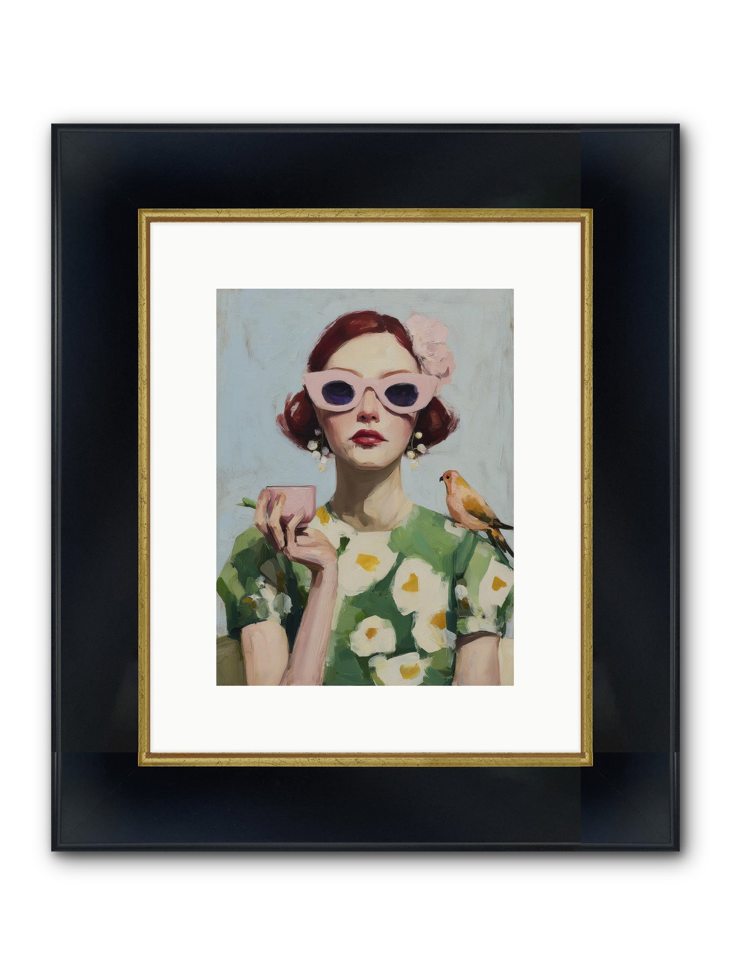 The Transformation Framed Print - Wide Black w/Gold 9x12