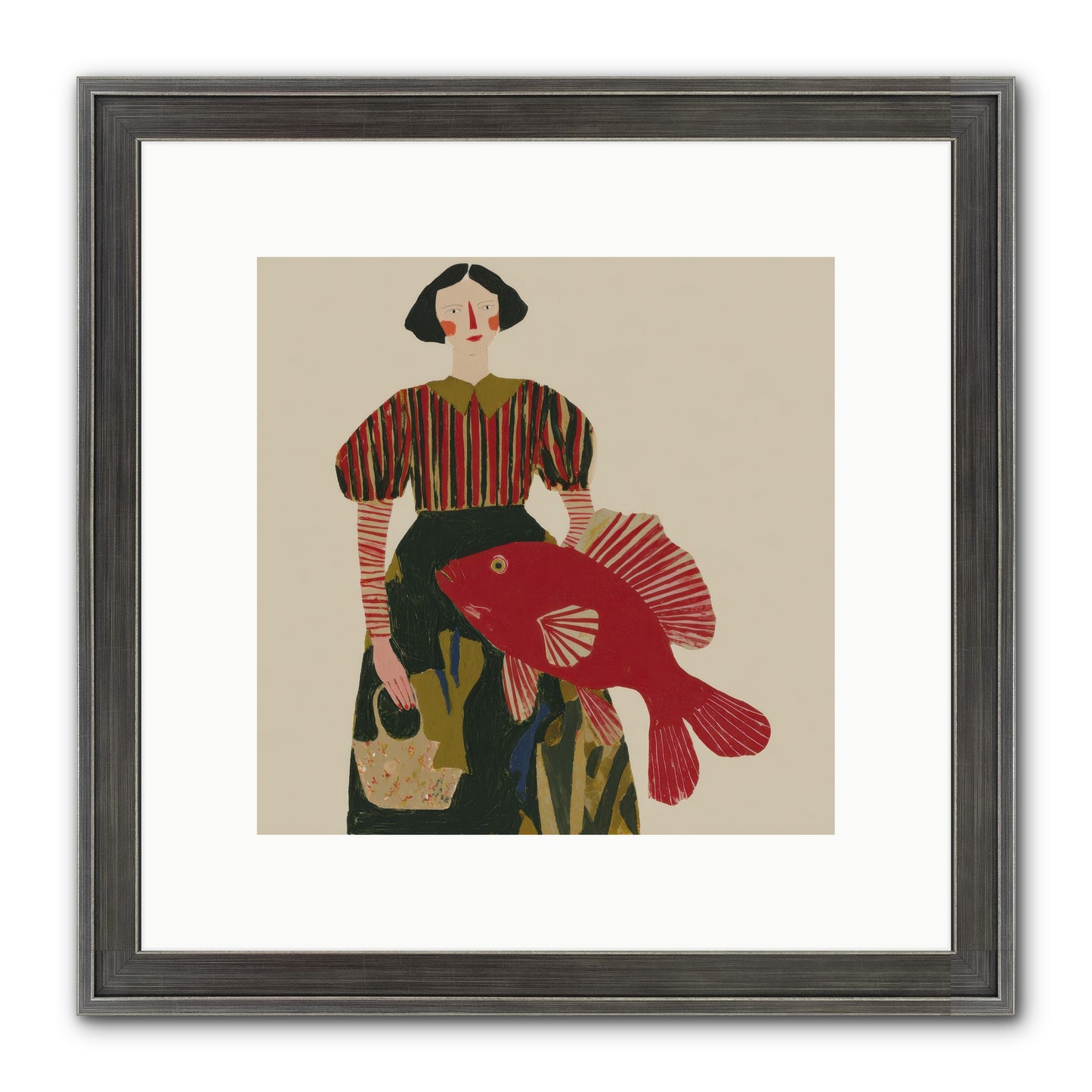 The Traveler Who Never Left Framed Print - Slimwoods Black/Silver 10x10