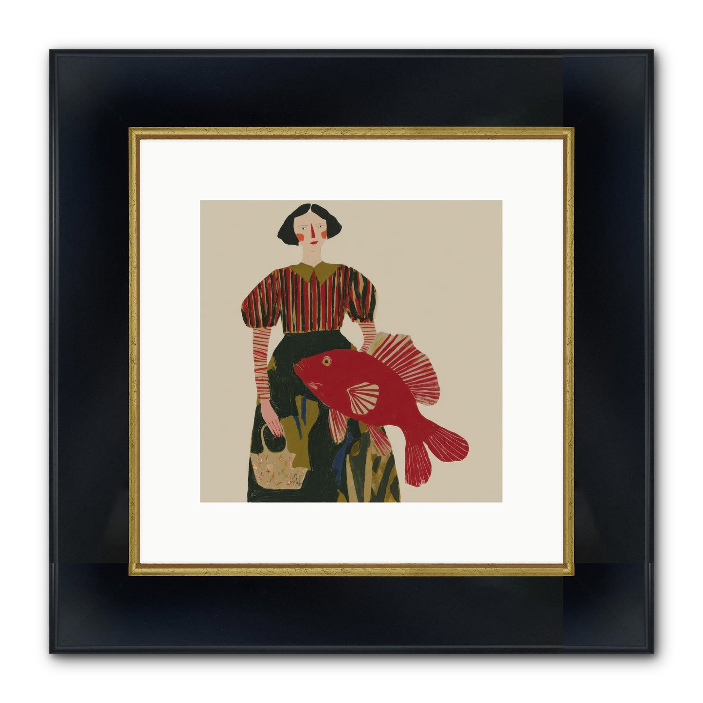 The Traveler Who Never Left Framed Print - Wide Black w/Gold 10x10