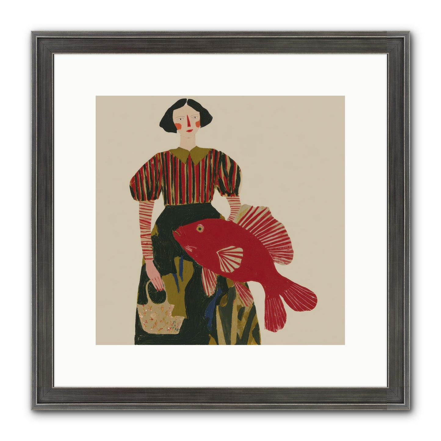 The Traveler Who Never Left Framed Print - Slimwoods Black/Silver 12x12