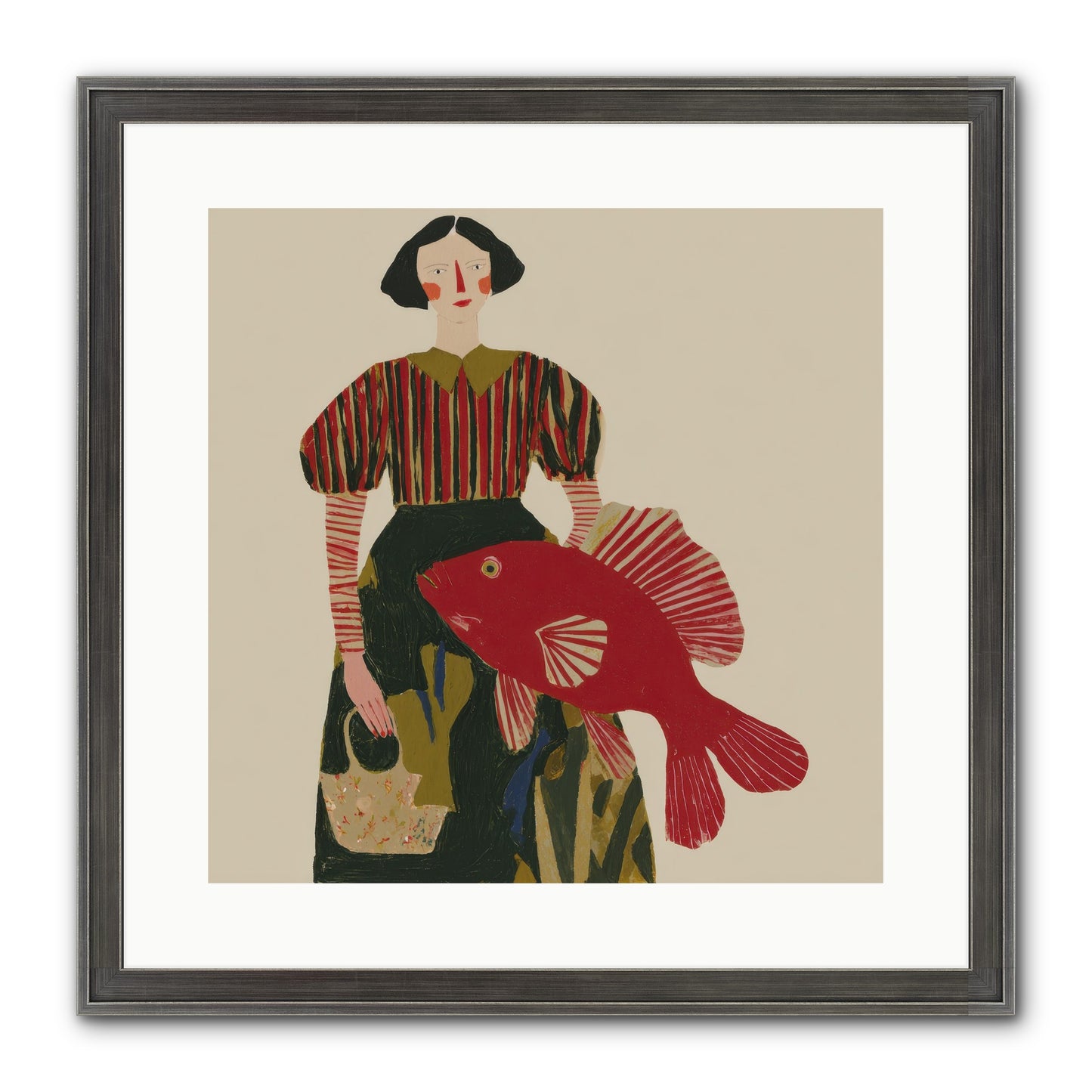 The Traveler Who Never Left Framed Print - Slimwoods Black/Silver 16x16