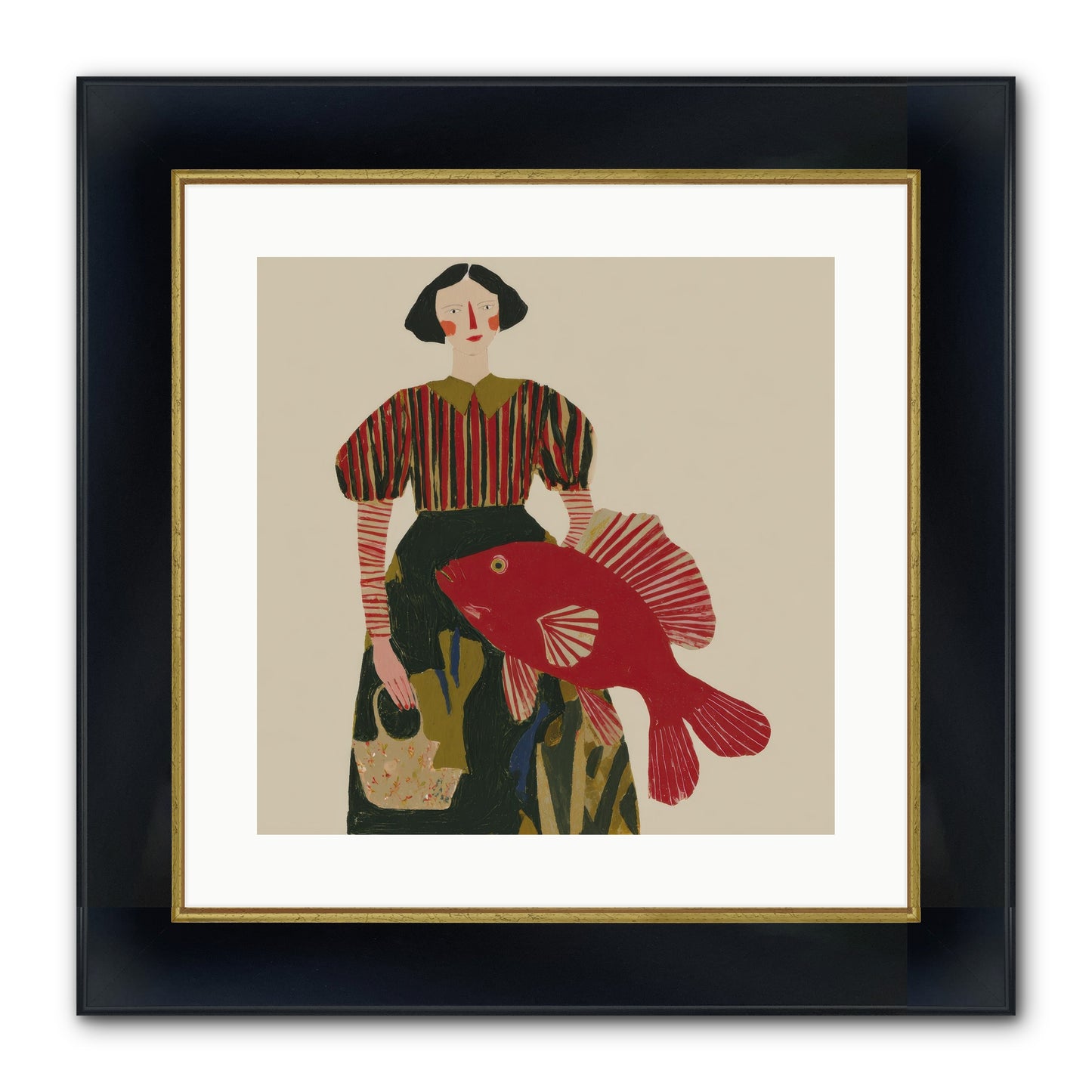 The Traveler Who Never Left Framed Print - Wide Black w/Gold 16x16