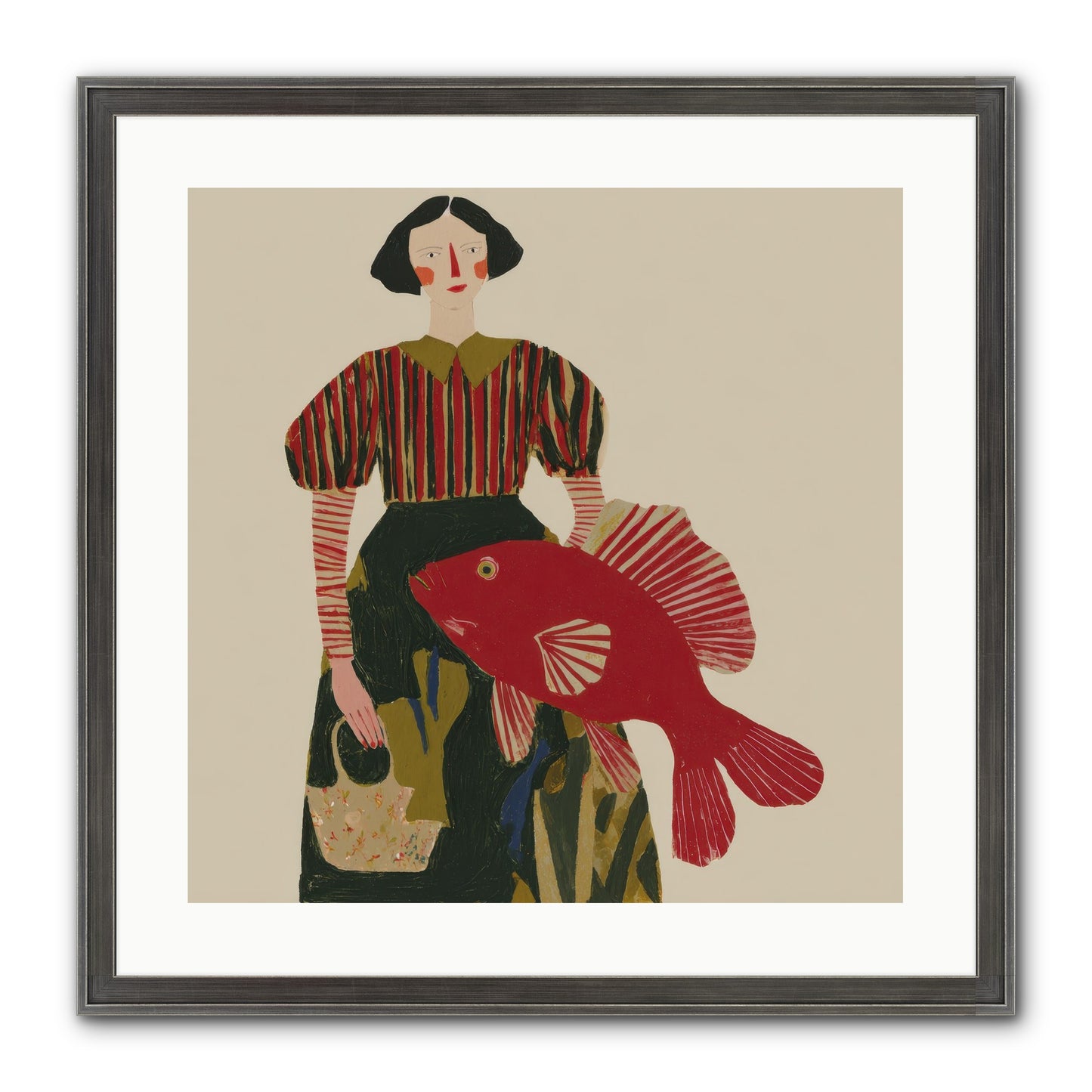The Traveler Who Never Left Framed Print - Slimwoods Black/Silver 20x20