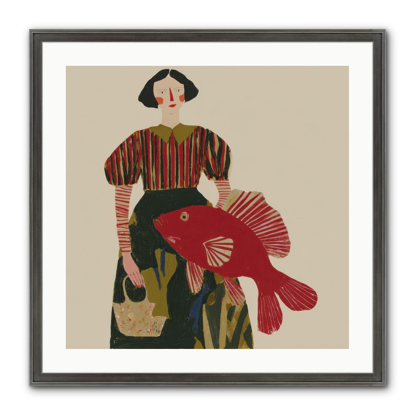 The Traveler Who Never Left Framed Print - Slimwoods Black/Silver 24x24