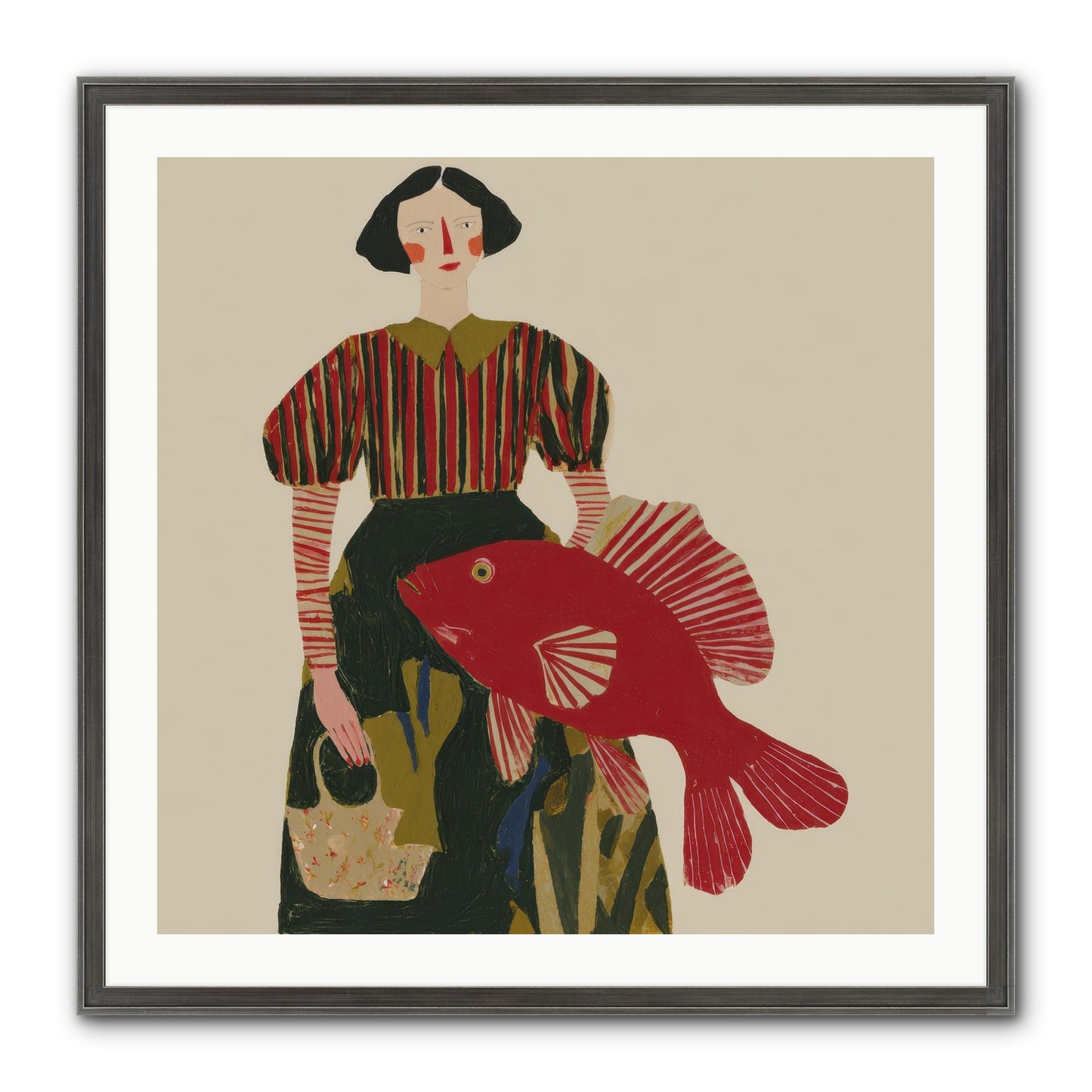 The Traveler Who Never Left Framed Print - Slimwoods Black/Silver 30x30